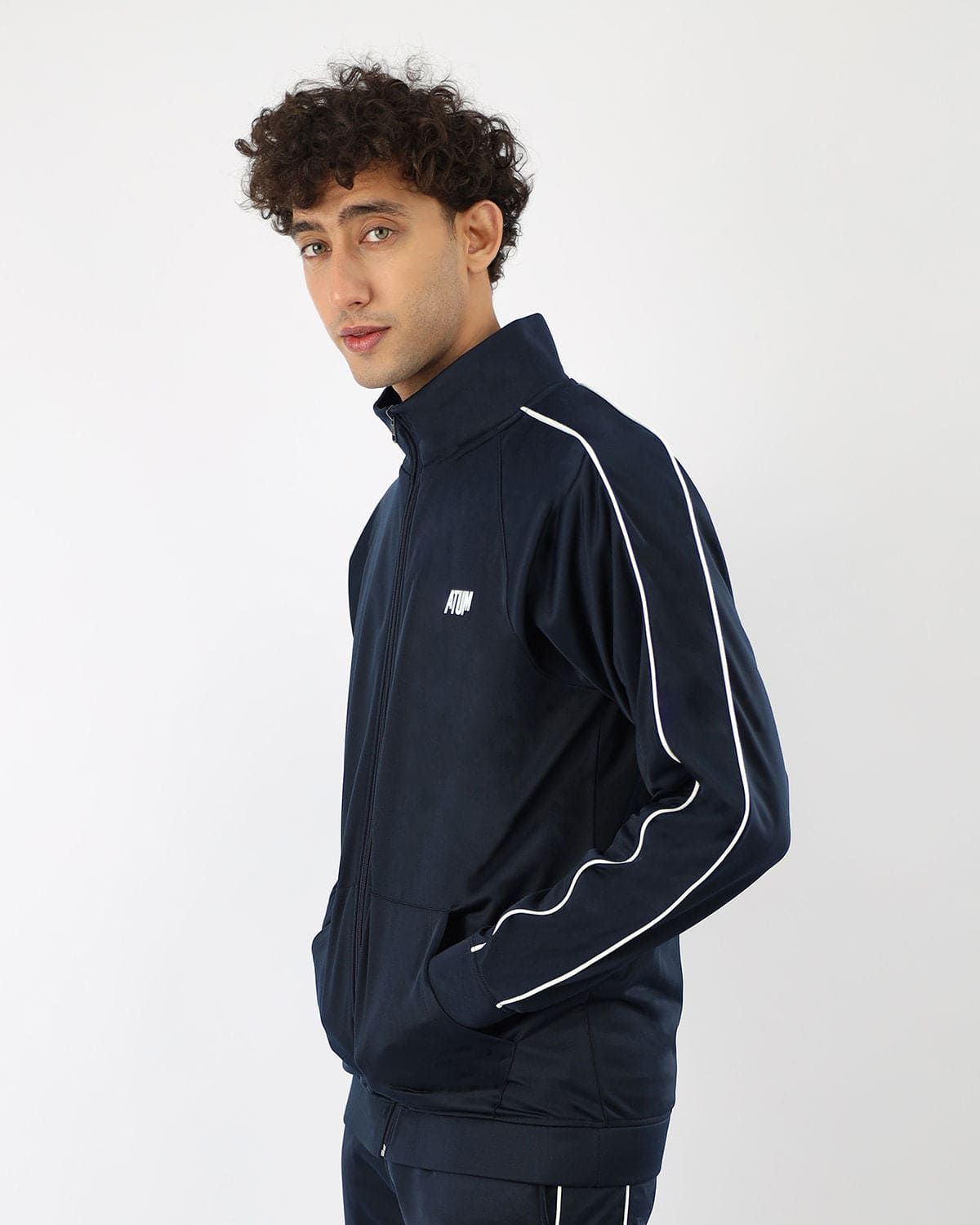 Men's Basic Navy Tracksuit-Atum -87854149