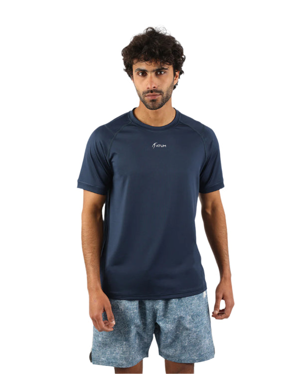 Energy Flow Men's Navy T-Shirt-Atum -58237085