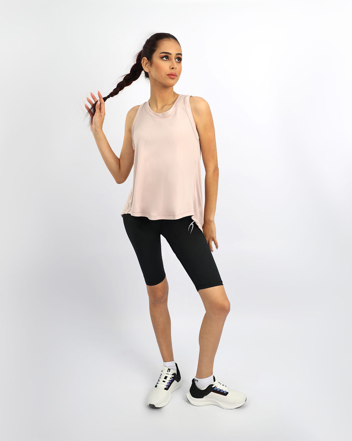Women's Cross Back Gray Top