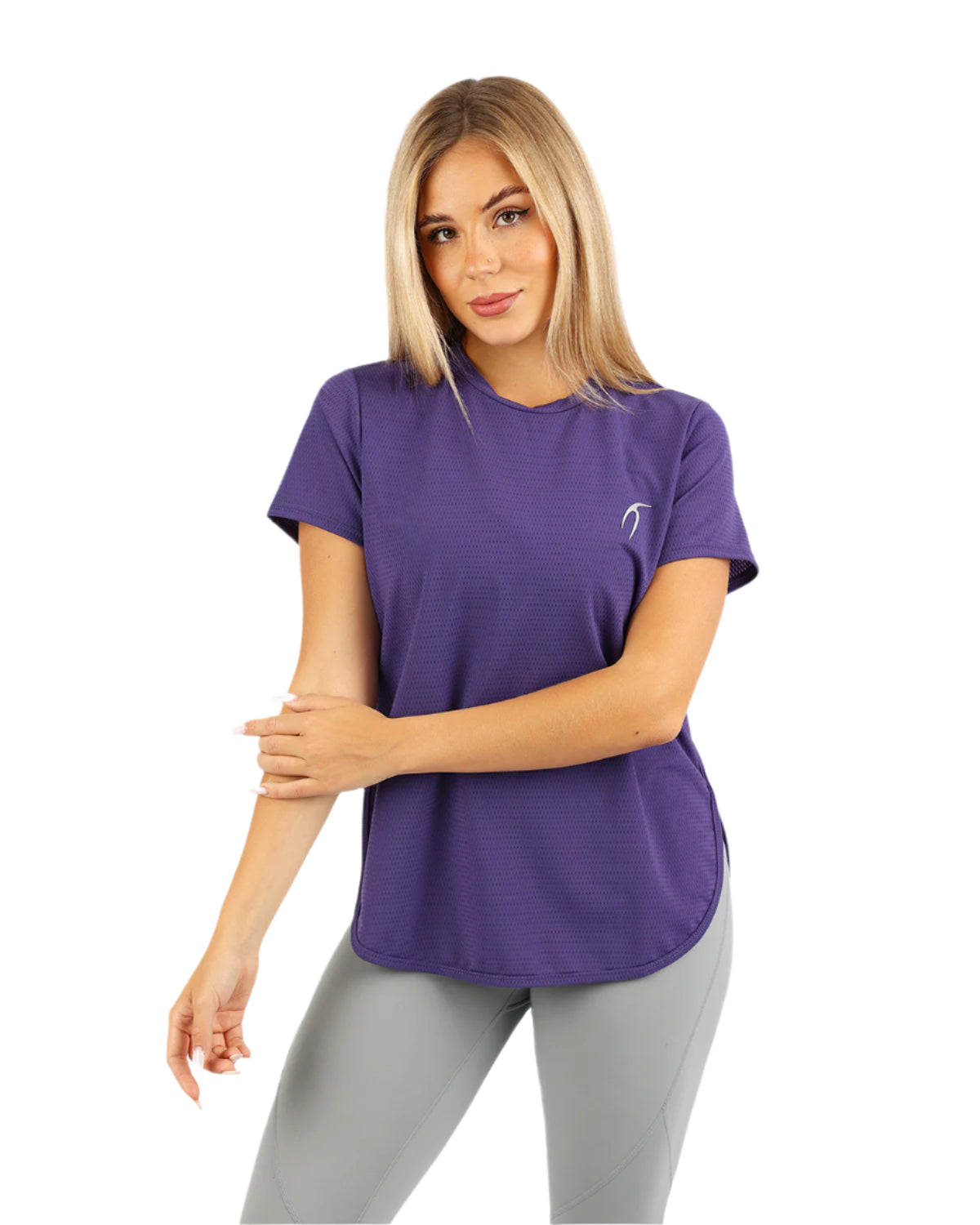 Short-Sleeve Breathable Purple Top-Atum -45433066