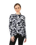 Cinchable Long-Sleeve Black T-Shirt