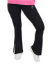 Slit Yoga Black Leggings