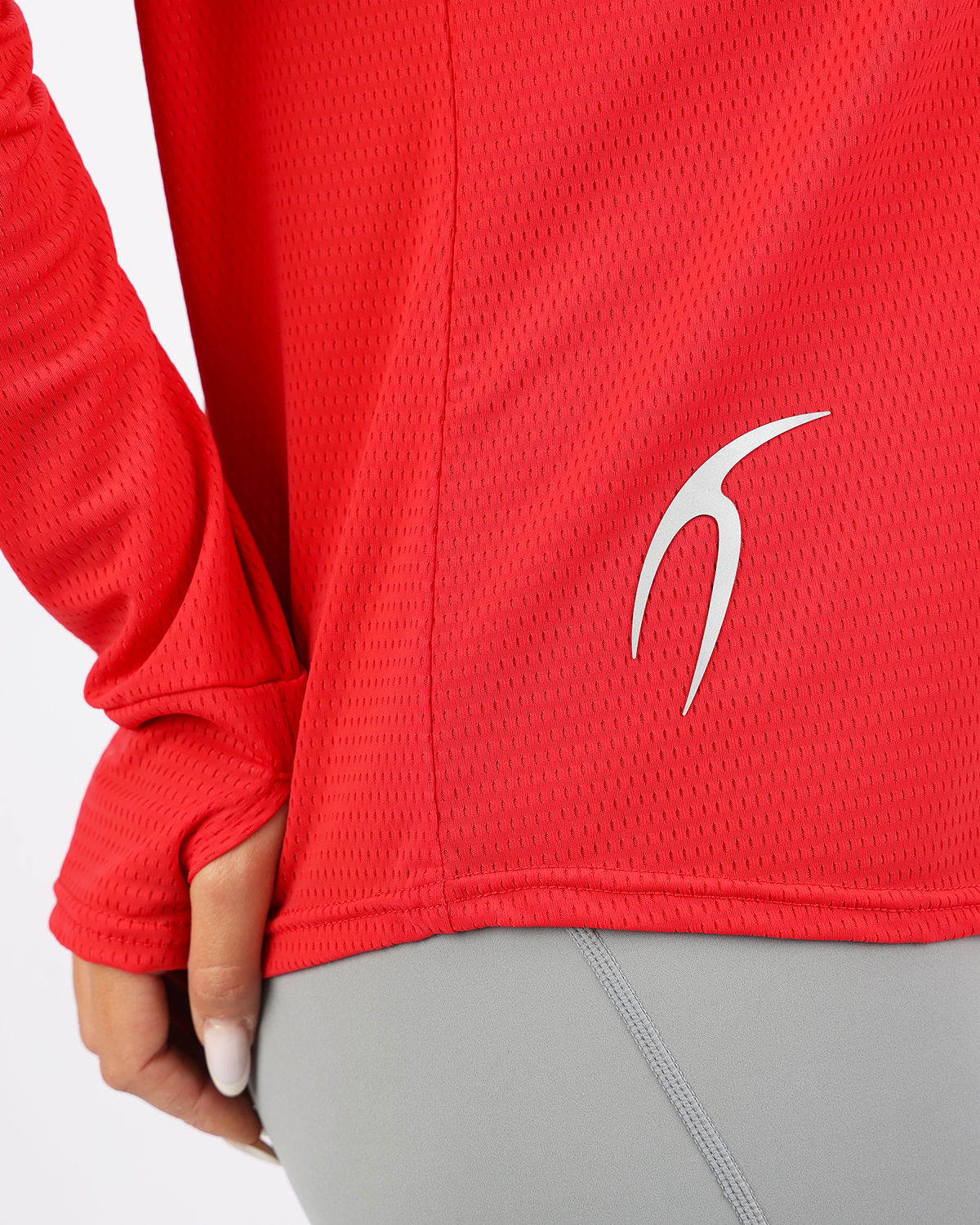 Long-Sleeve Training Red Top-Atum -63836823