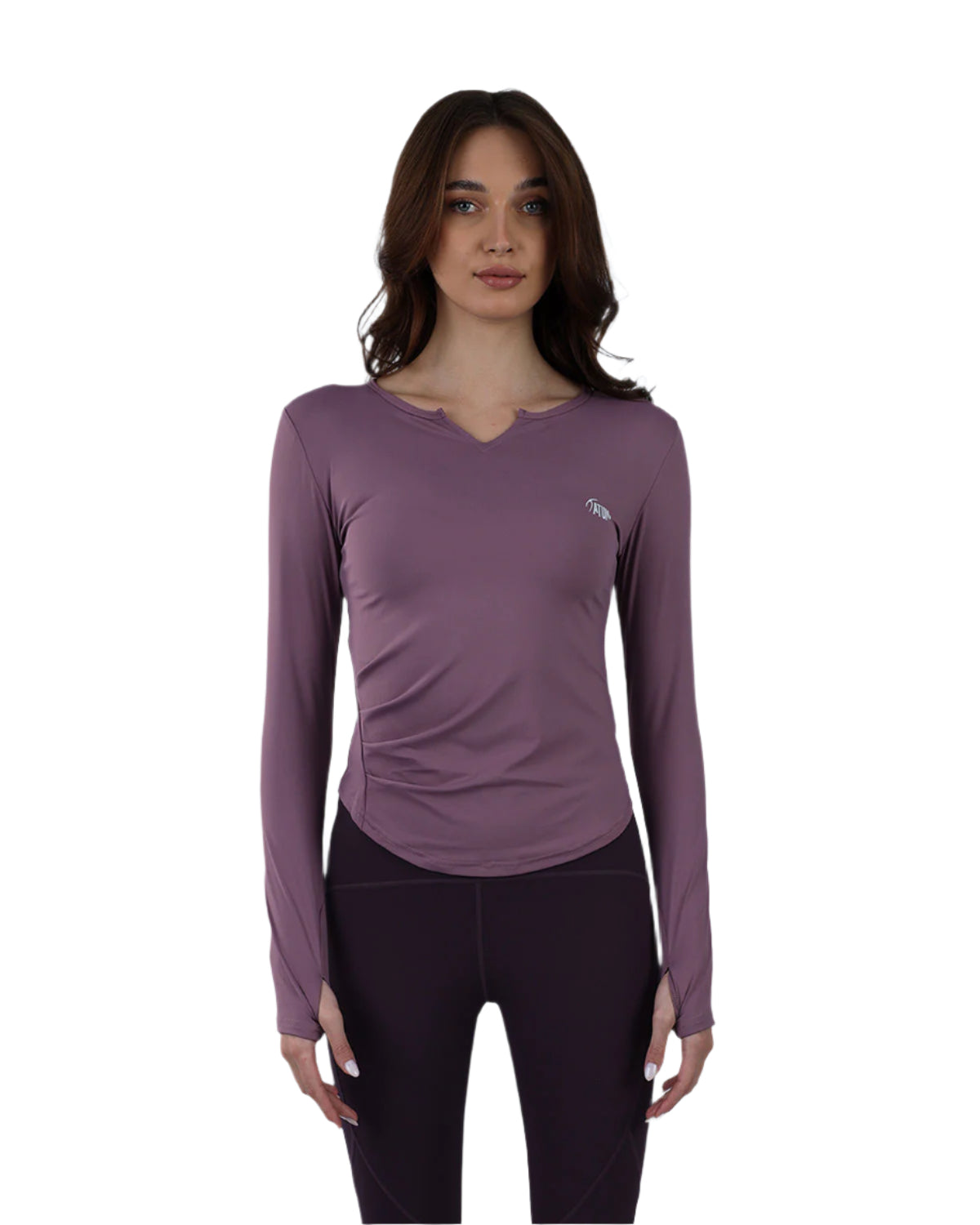 Elegance Women's Purple Long-Sleeve Top-Atum -21190763