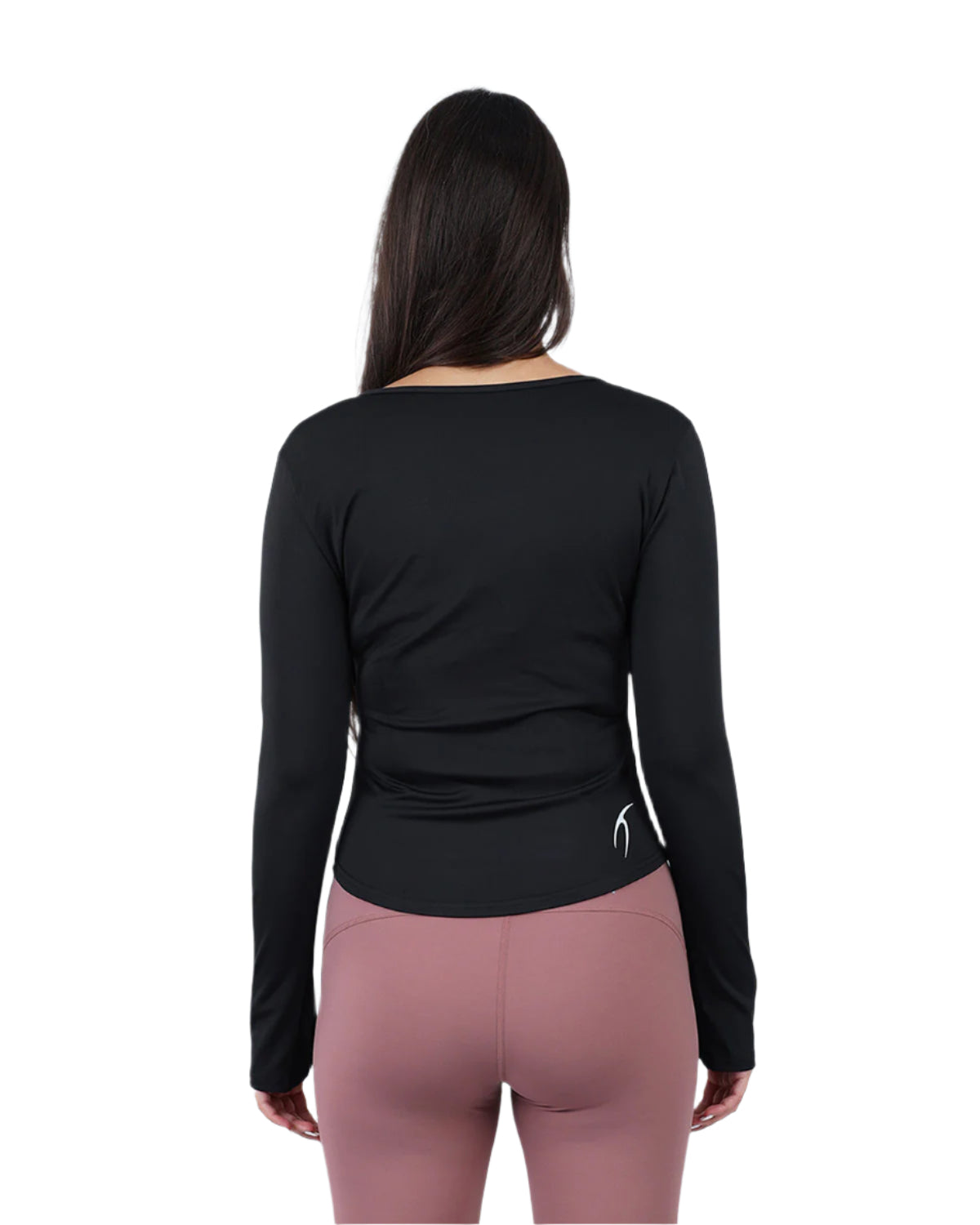 Elegance Women's Black Long-Sleeve Top-Atum -64293758