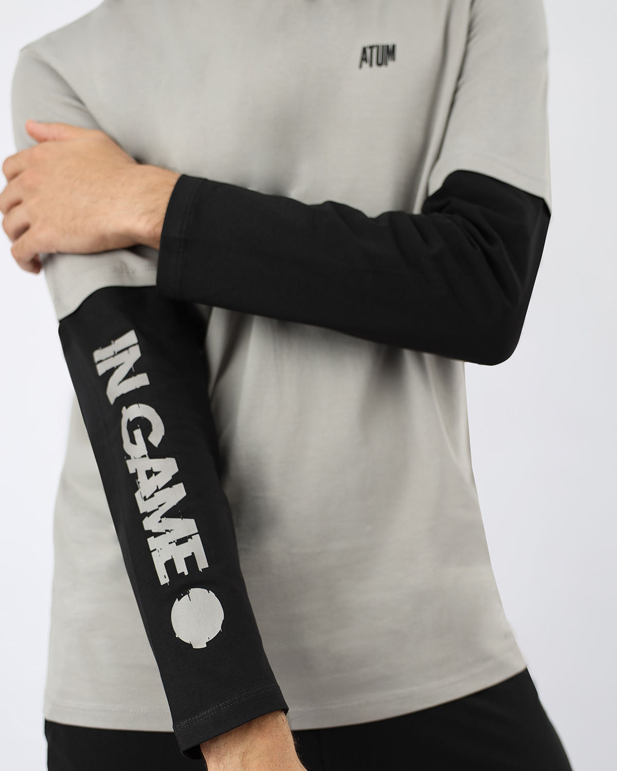 Men's Cotton Gray T-Shirt-Atum -575735