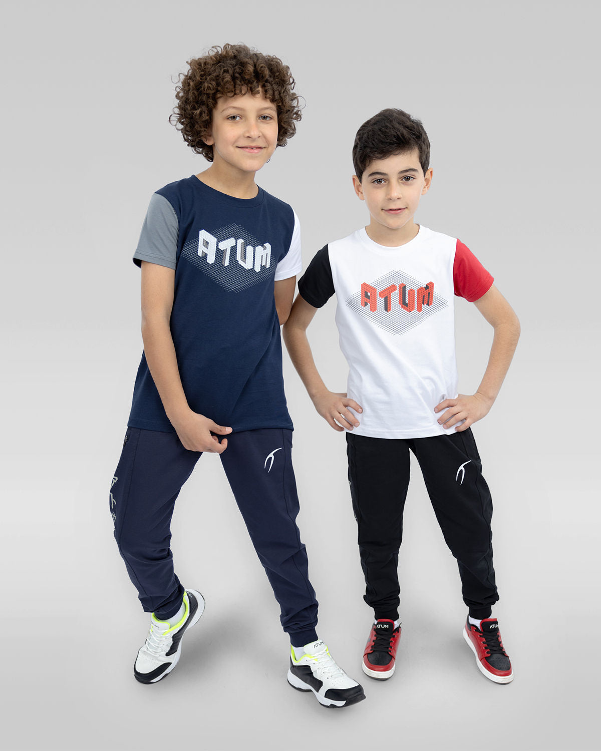 Graphic Logo Boy's Navy T-Shirt-Atum -36773280