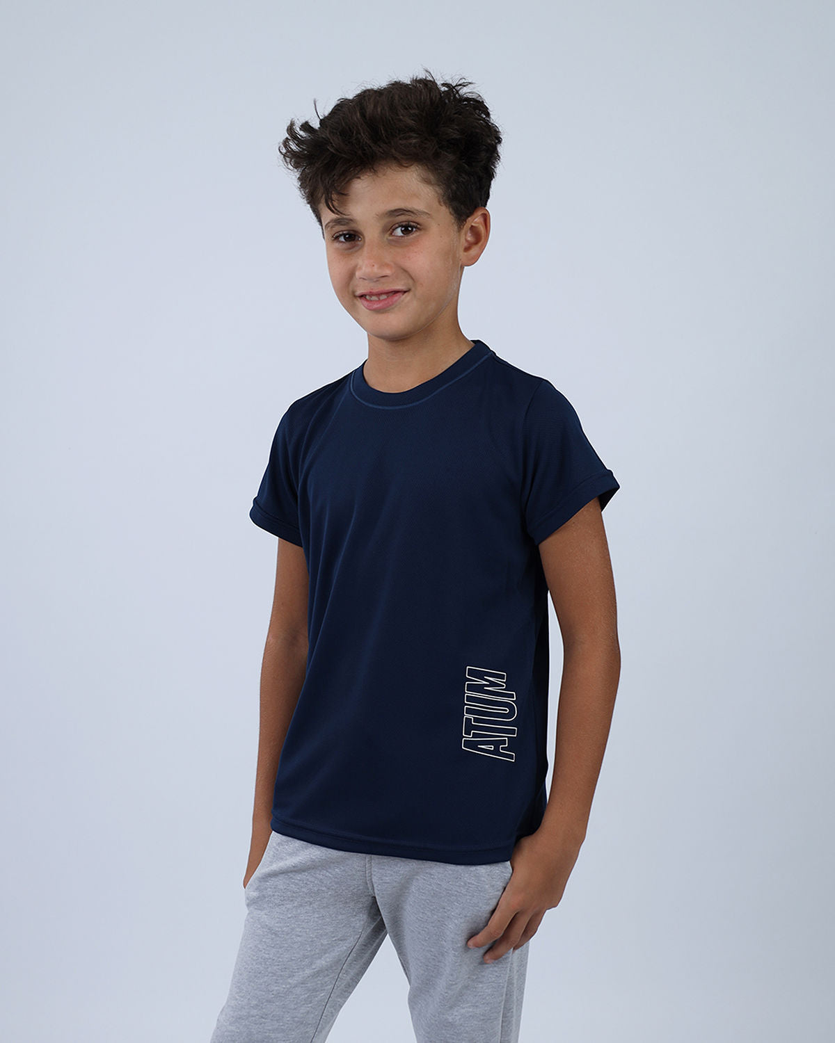 Dri-Fit Boys Basic Blue T-Shirt-Atum -67968482