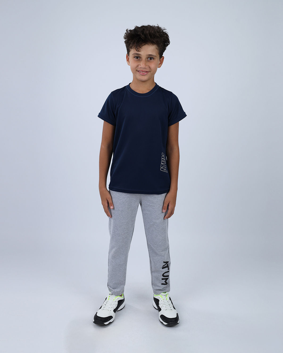Dri-Fit Boys Basic Blue T-Shirt-Atum -18436958