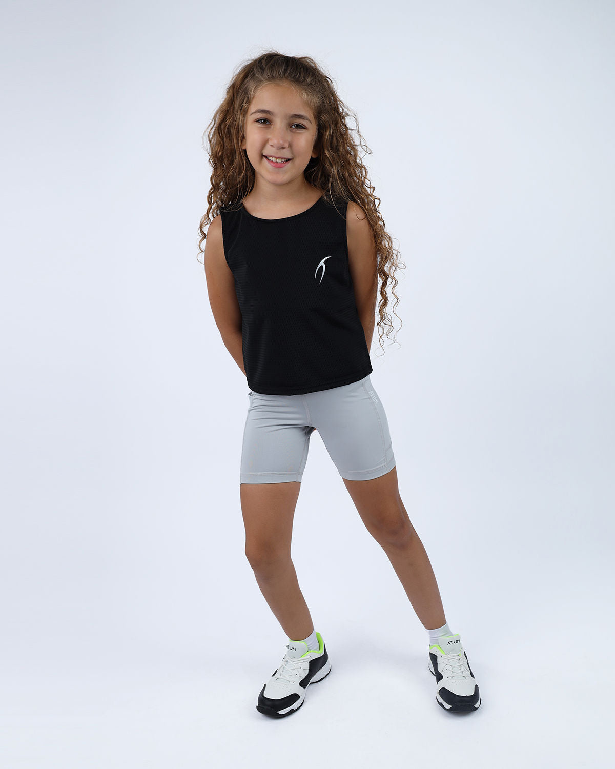 Ultra Sleeveless Cropped Black T-Shirt-Atum -25099232