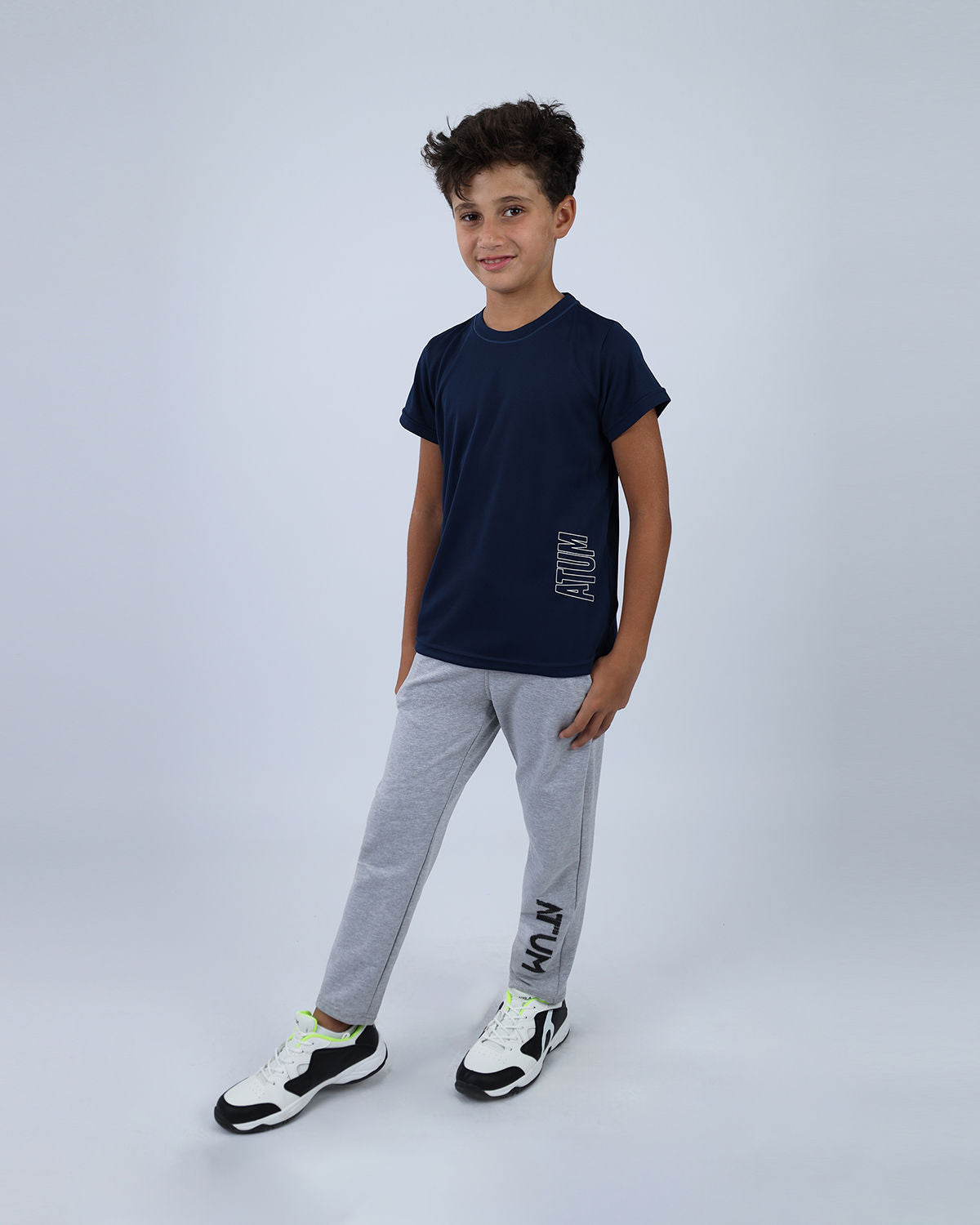 Dri-Fit Boys Basic Blue T-Shirt-Atum -70955753