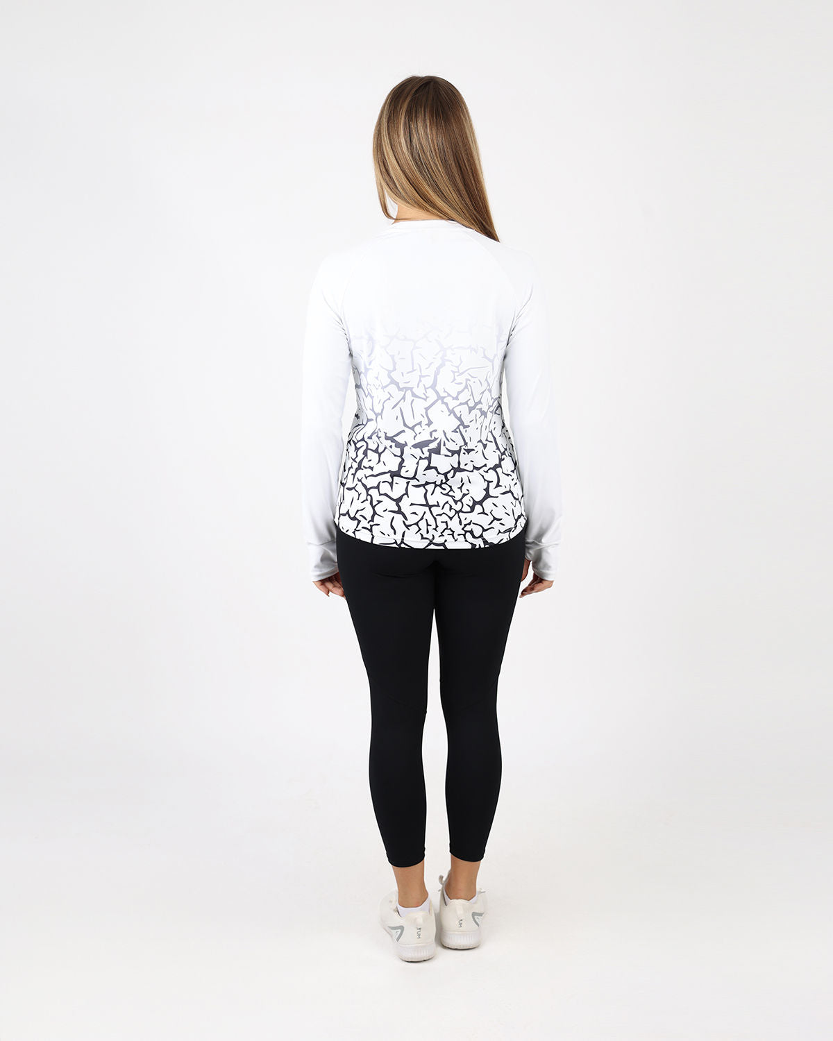 Graffiti Long-Sleeve White Shirt-Atum -51605647