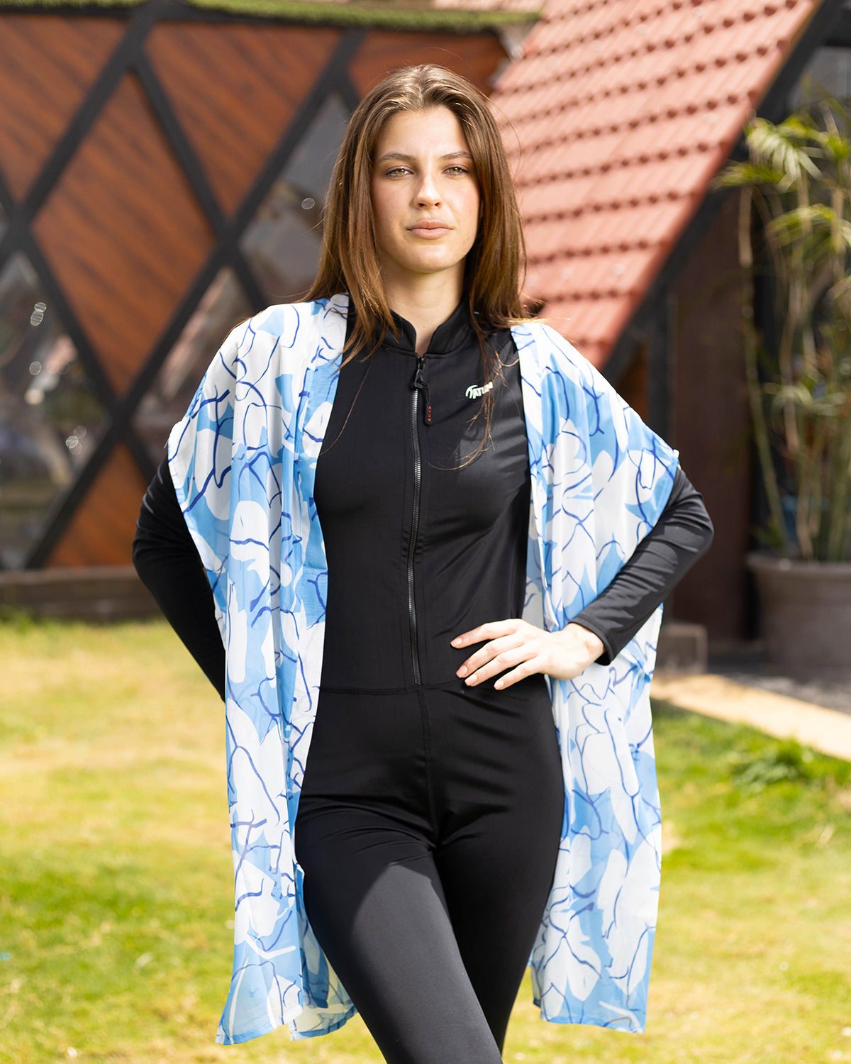 Blue Sky Turquoise Kimono-Atum -75312008