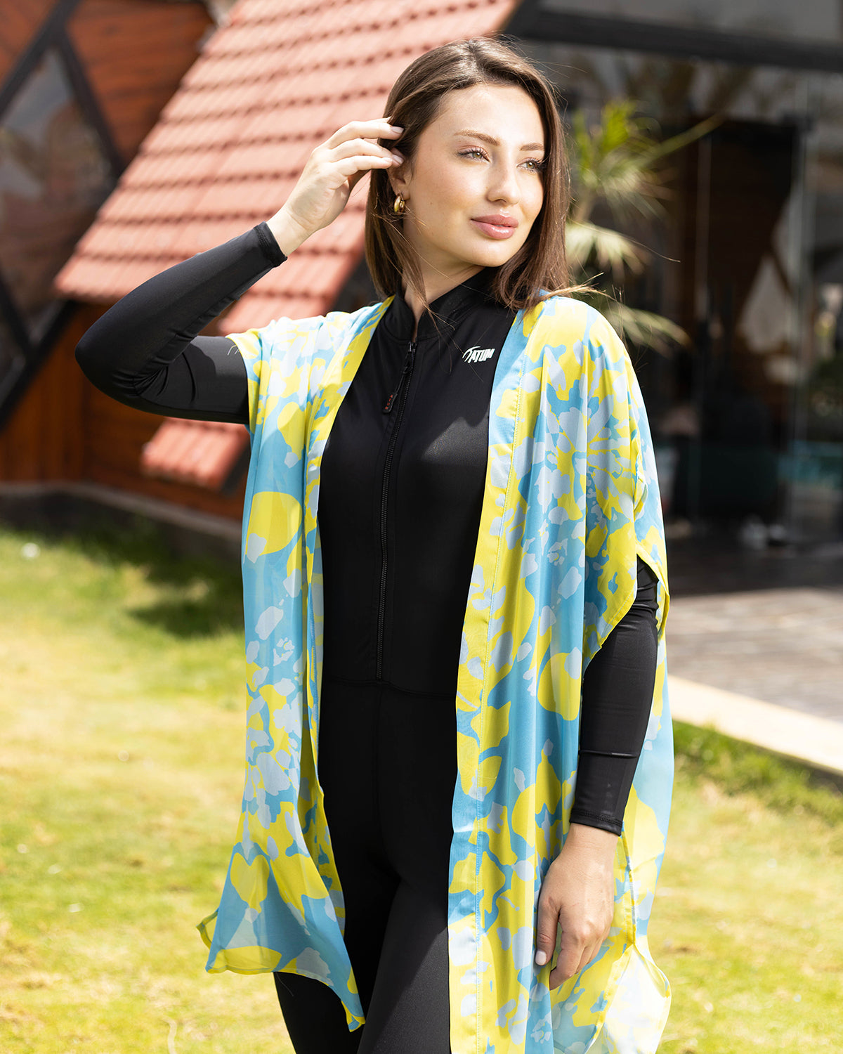 Golden Sands Yellow Kimono-Atum -63899134