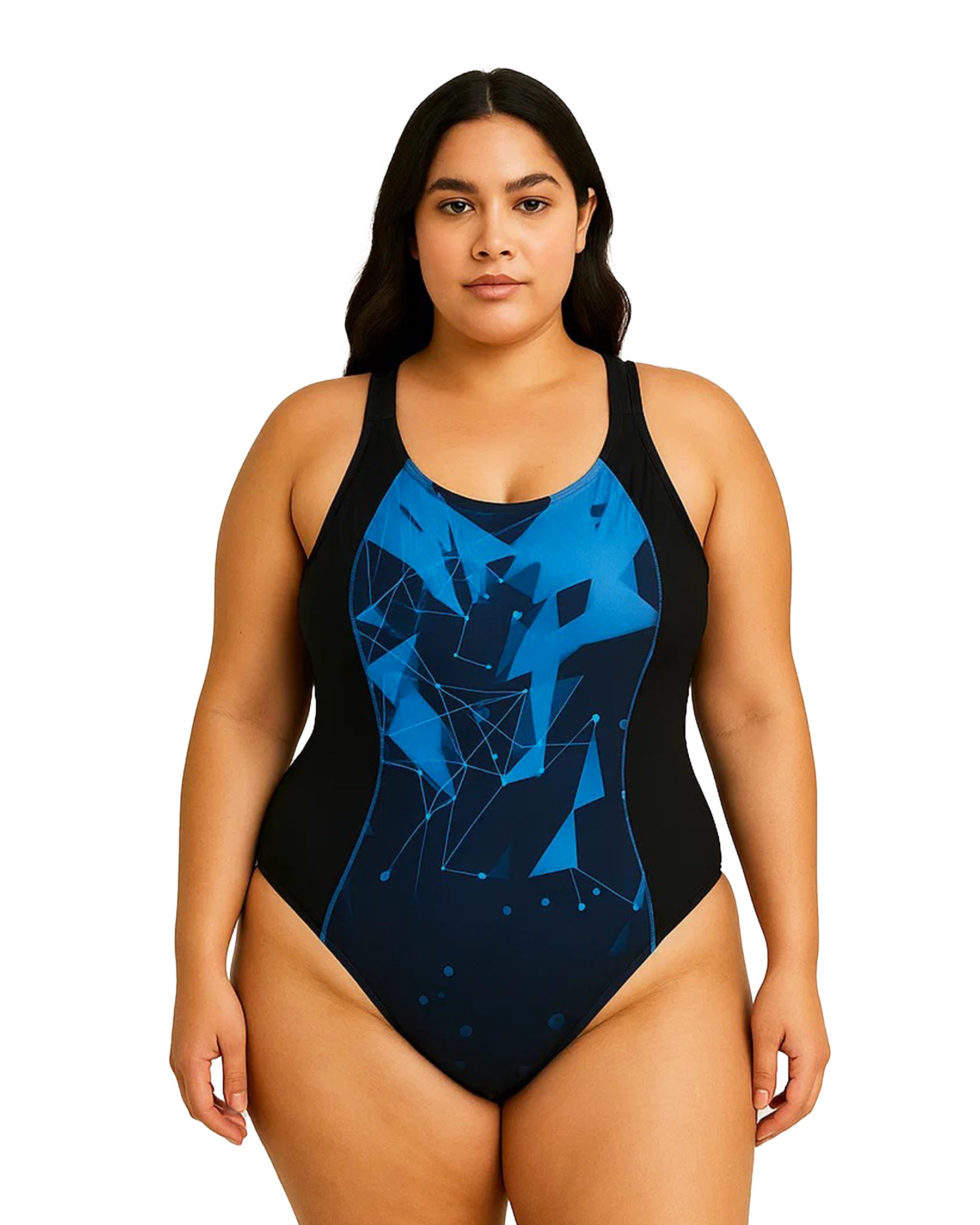 Waves Oversize Black Swimsuit-Atum -2438055