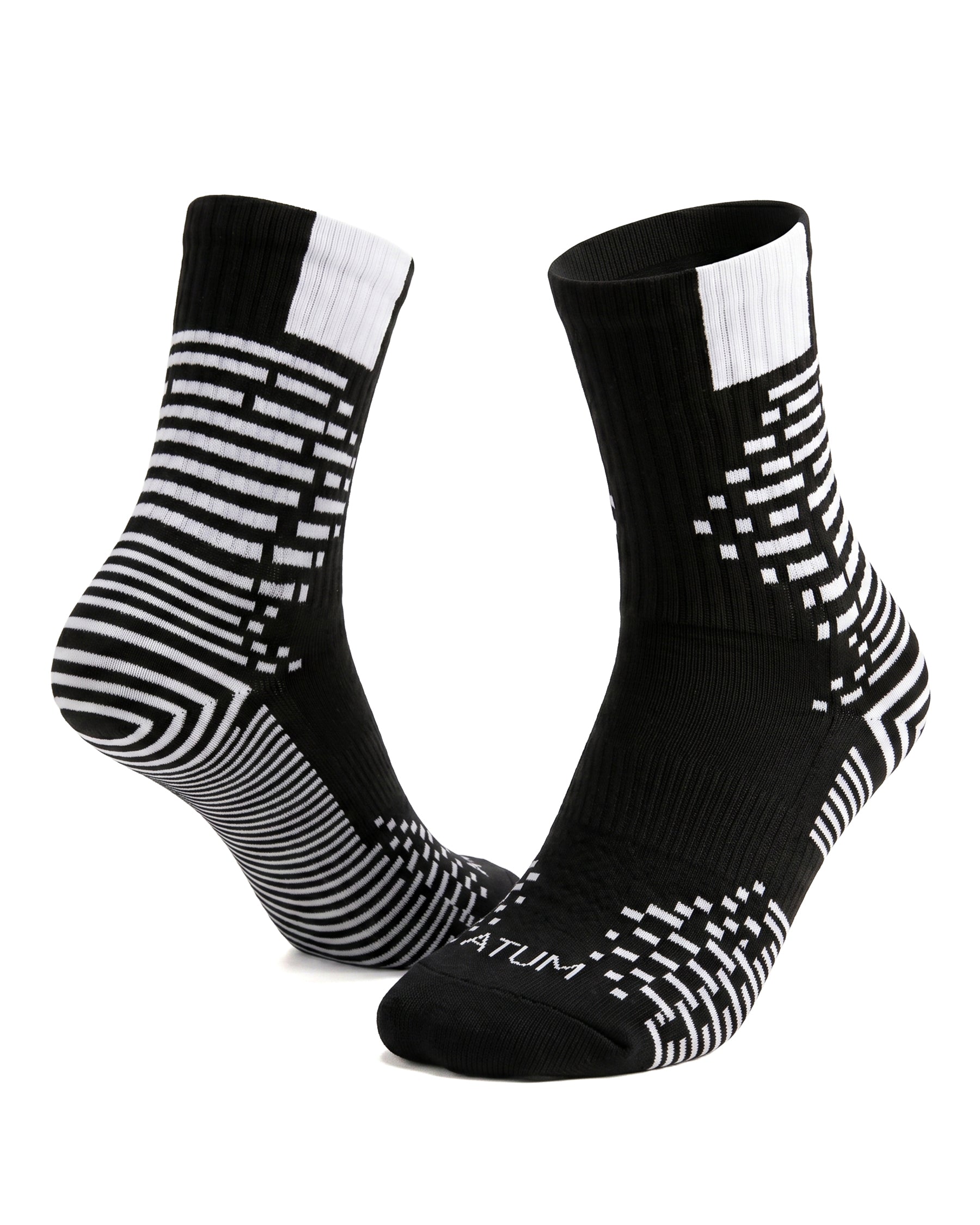 Kids Mid-Crew Black-Tex Training Socks-Atum -33100190