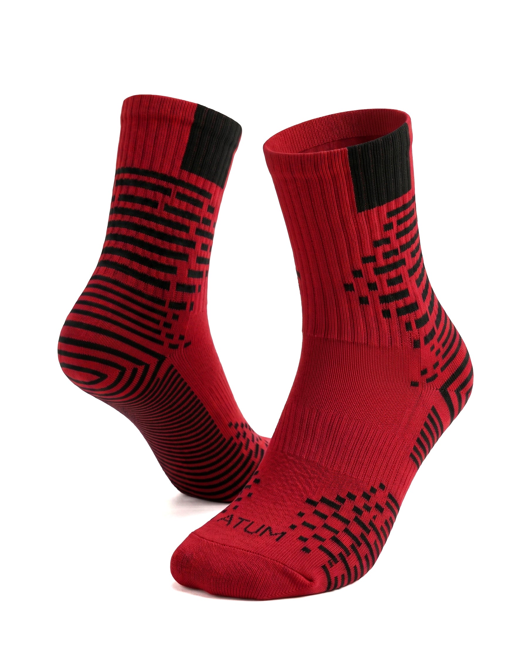 Kids Mid-Crew Red-Tex Training Socks-Atum -27138429