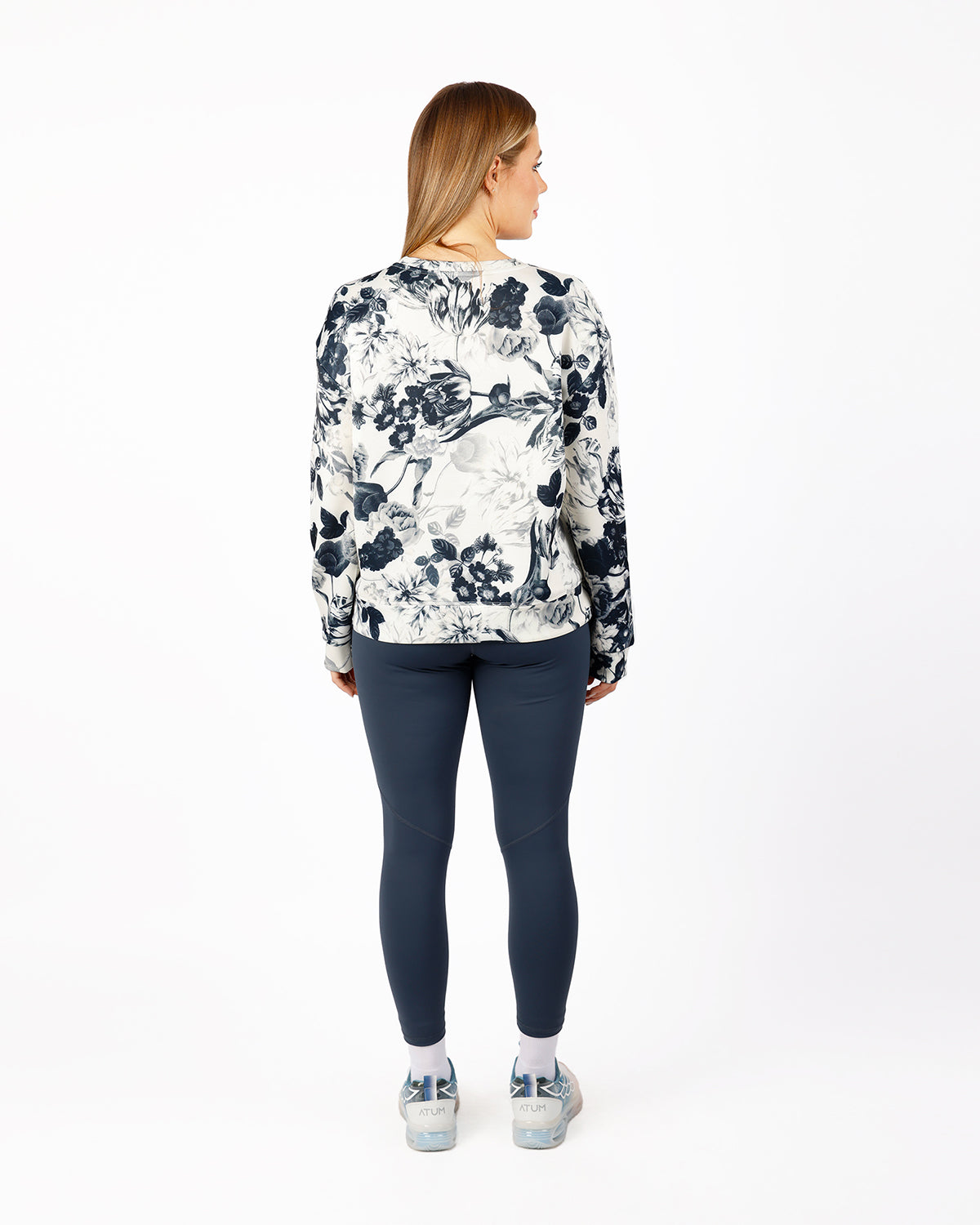 Modern Flora Navy Top-Atum -49930422