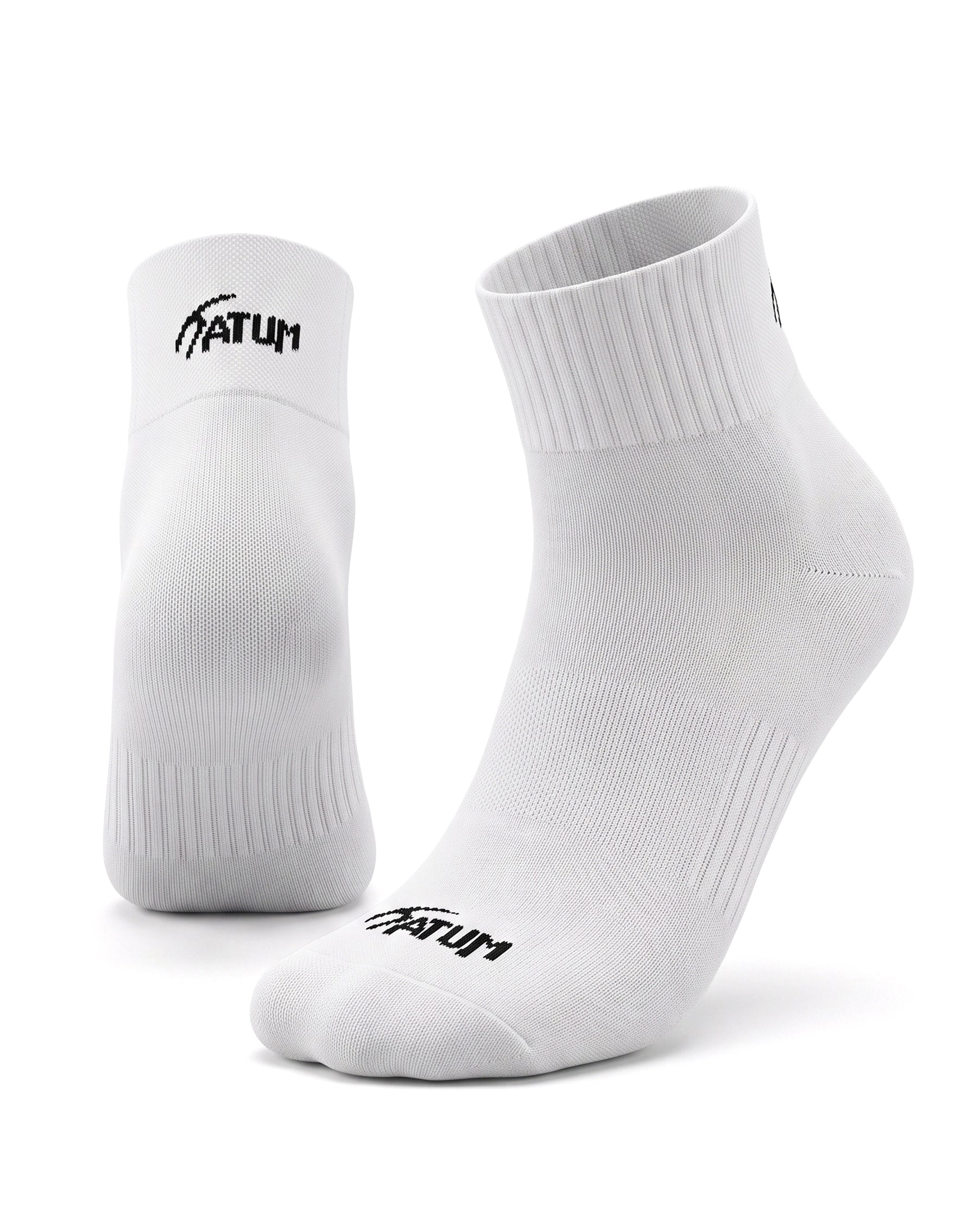 Unisex White Half Socks-Atum -9269161