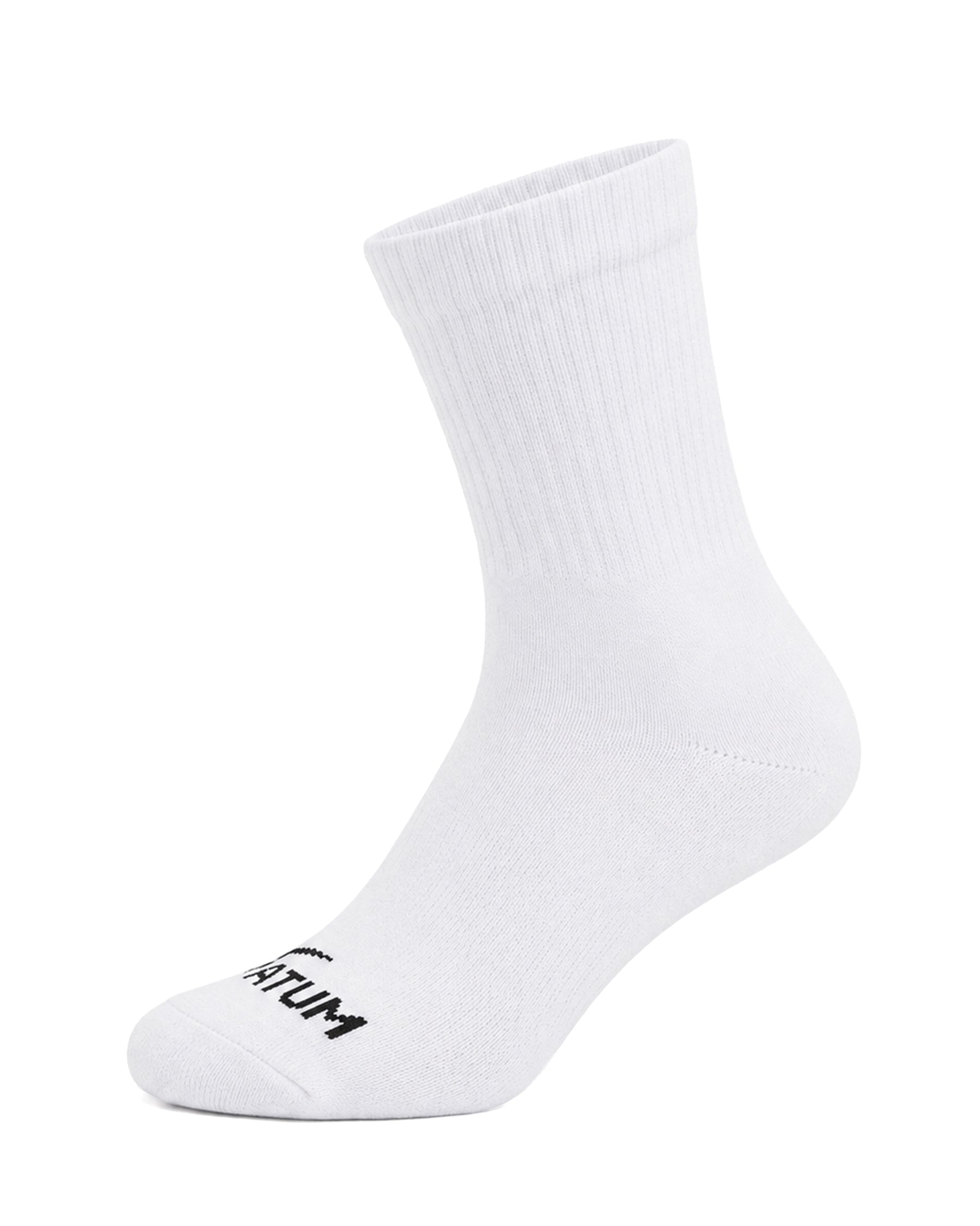 Kids Mid-Crew White Socks-Pack of 3-Atum -57170907
