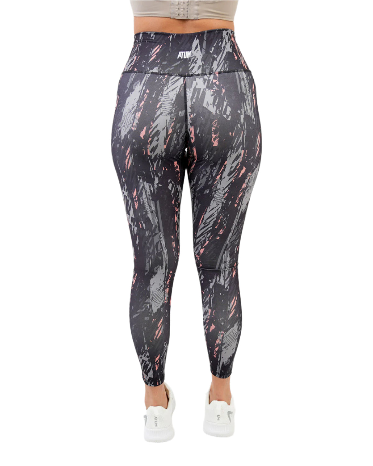 Marble Printed Gray Leggings-Atum -27052704