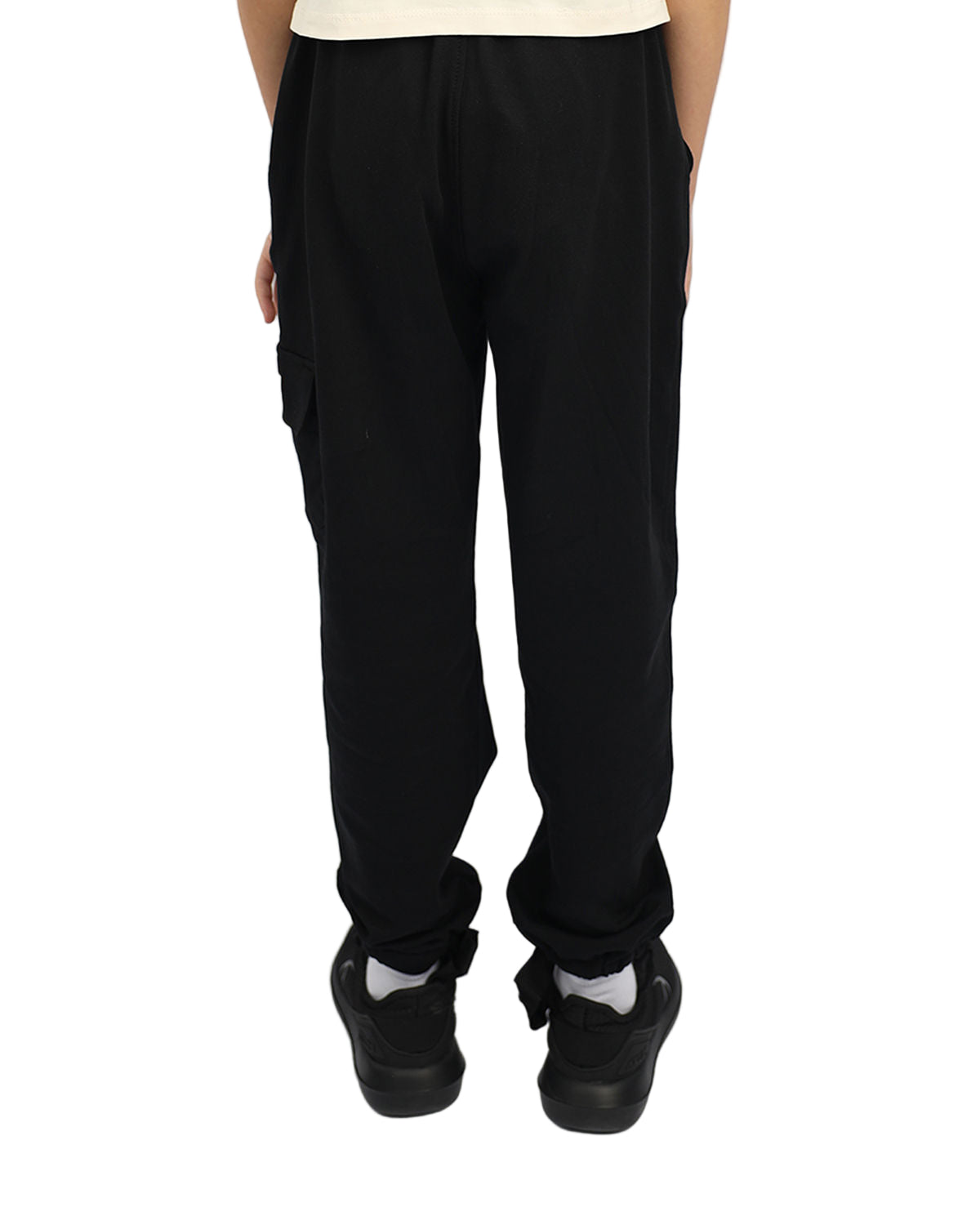 Girl's Basic Black Sweatpants-Atum -6615581