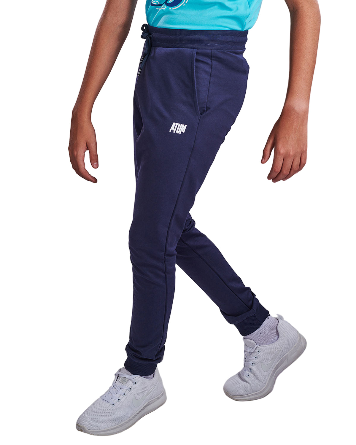 Boy's Sportive Navy Sweatpants-Atum -46634508