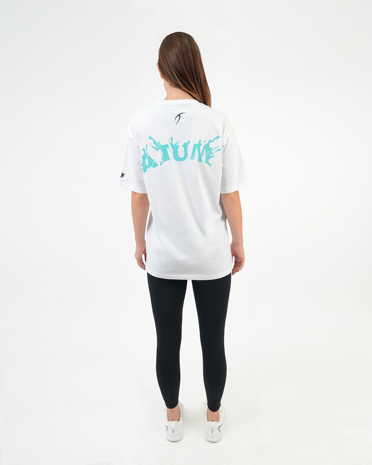 Oversized Splash White T-Shirt-Atum -27255130
