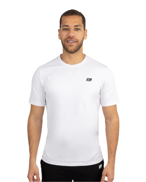 Basic Cotton White T-Shirt-Atum -45639489