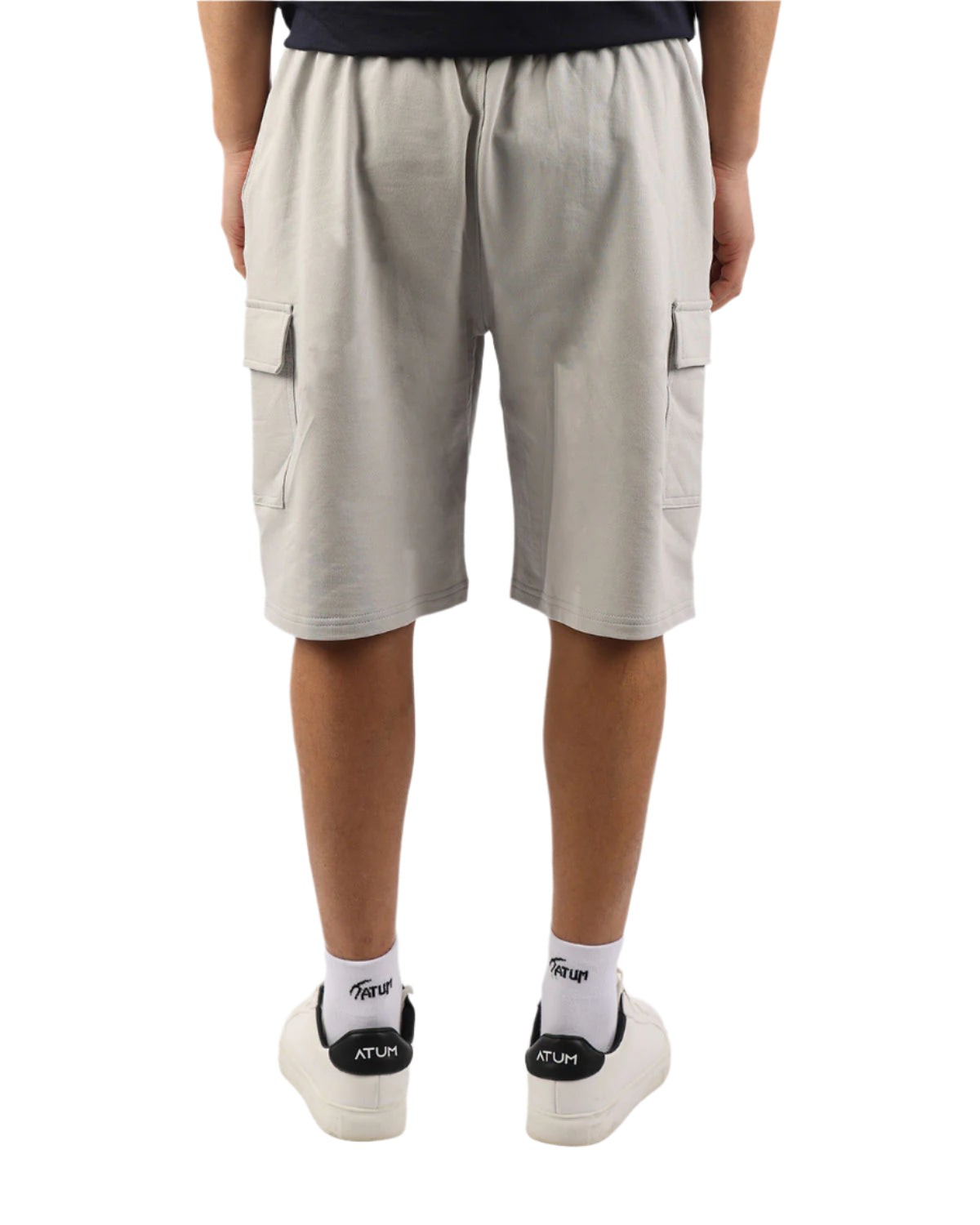 Essential Cargo Men's Gray Shorts-Atum -18407792