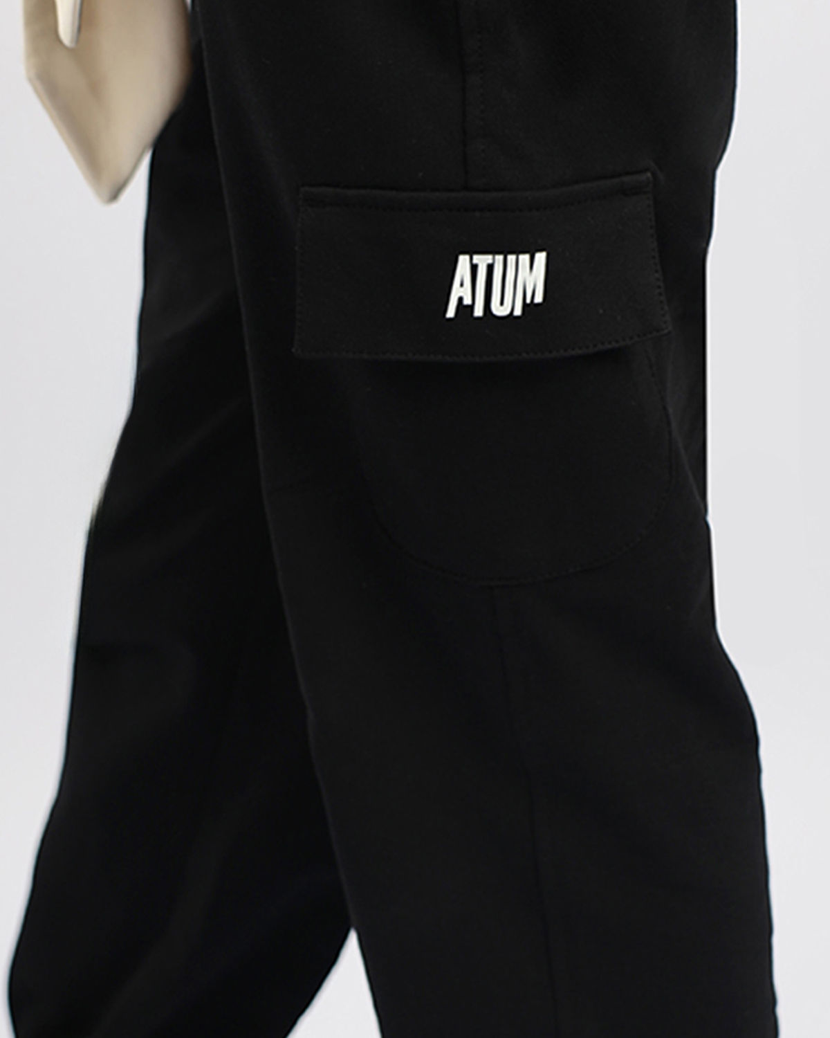 Girl's Basic Black Sweatpants-Atum -51745177