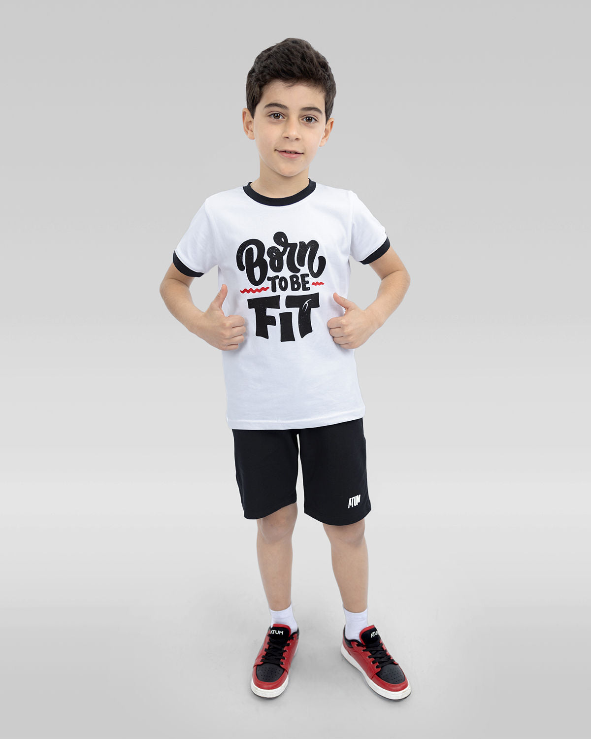 Be Fit Crew-Neck White T-Shirt