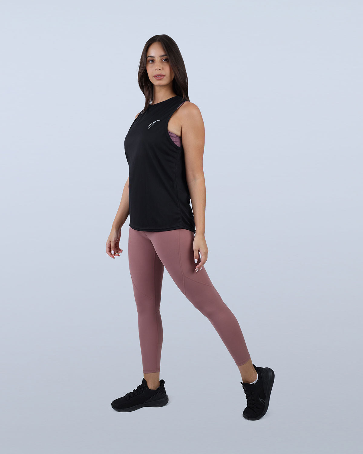 Modal Yoga Black Tank Top-Atum -47135263