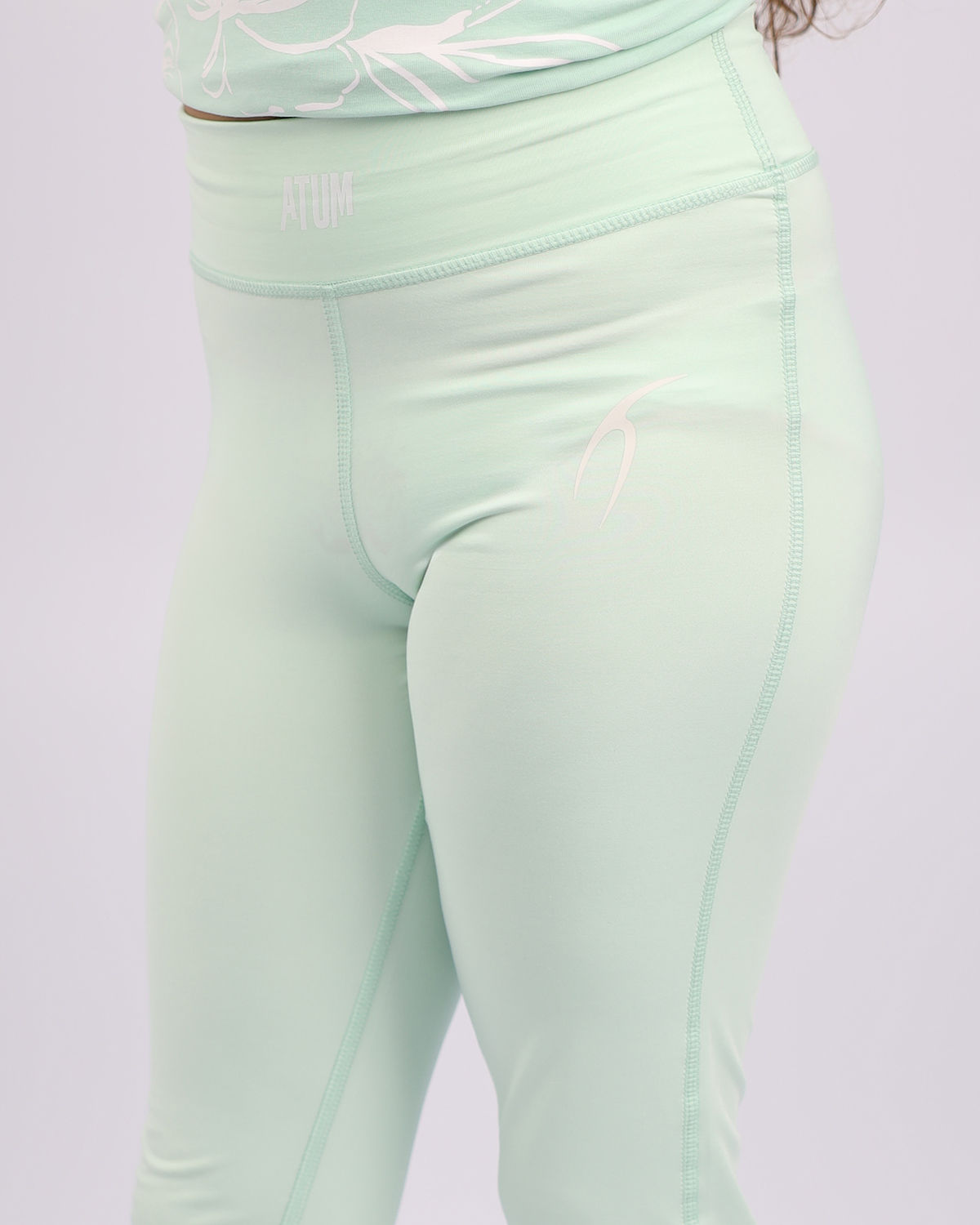 Girl's Wide Leg Mint Leggings-Atum -47726720
