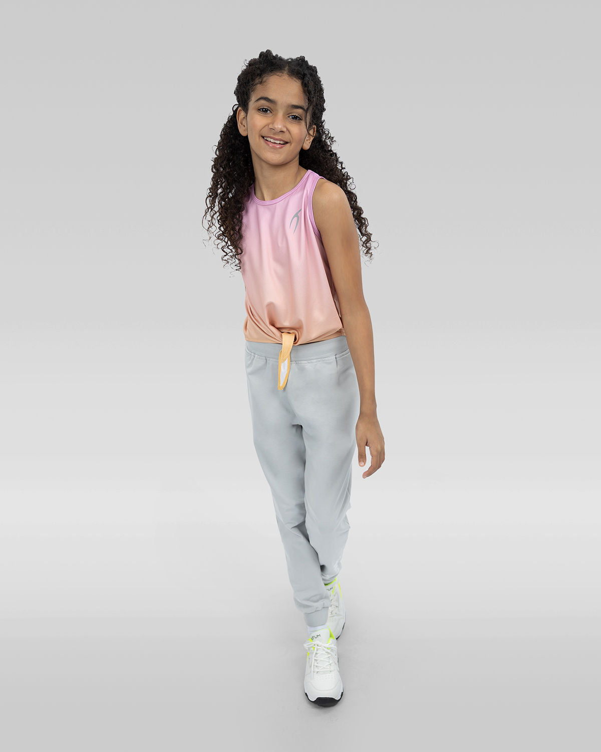 Smooth Girls Gray Sweatpants-Atum -23260995