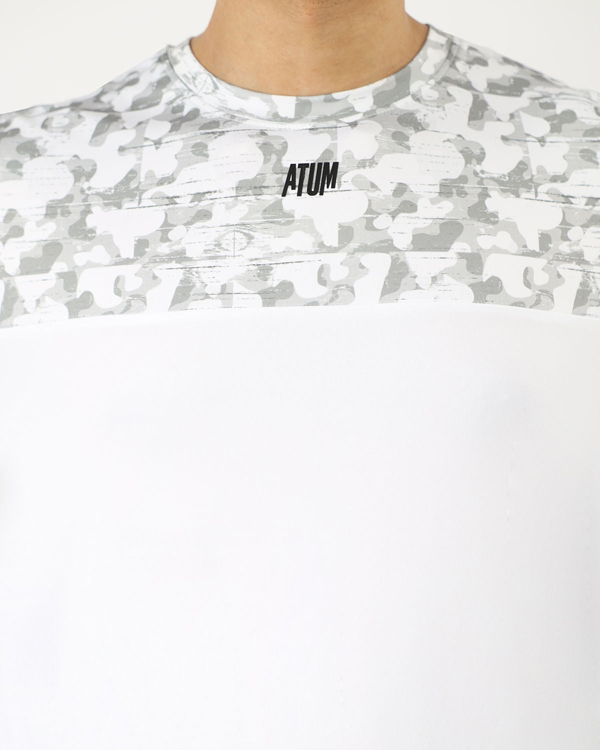 Men's Fitness White Top-Atum -80720826