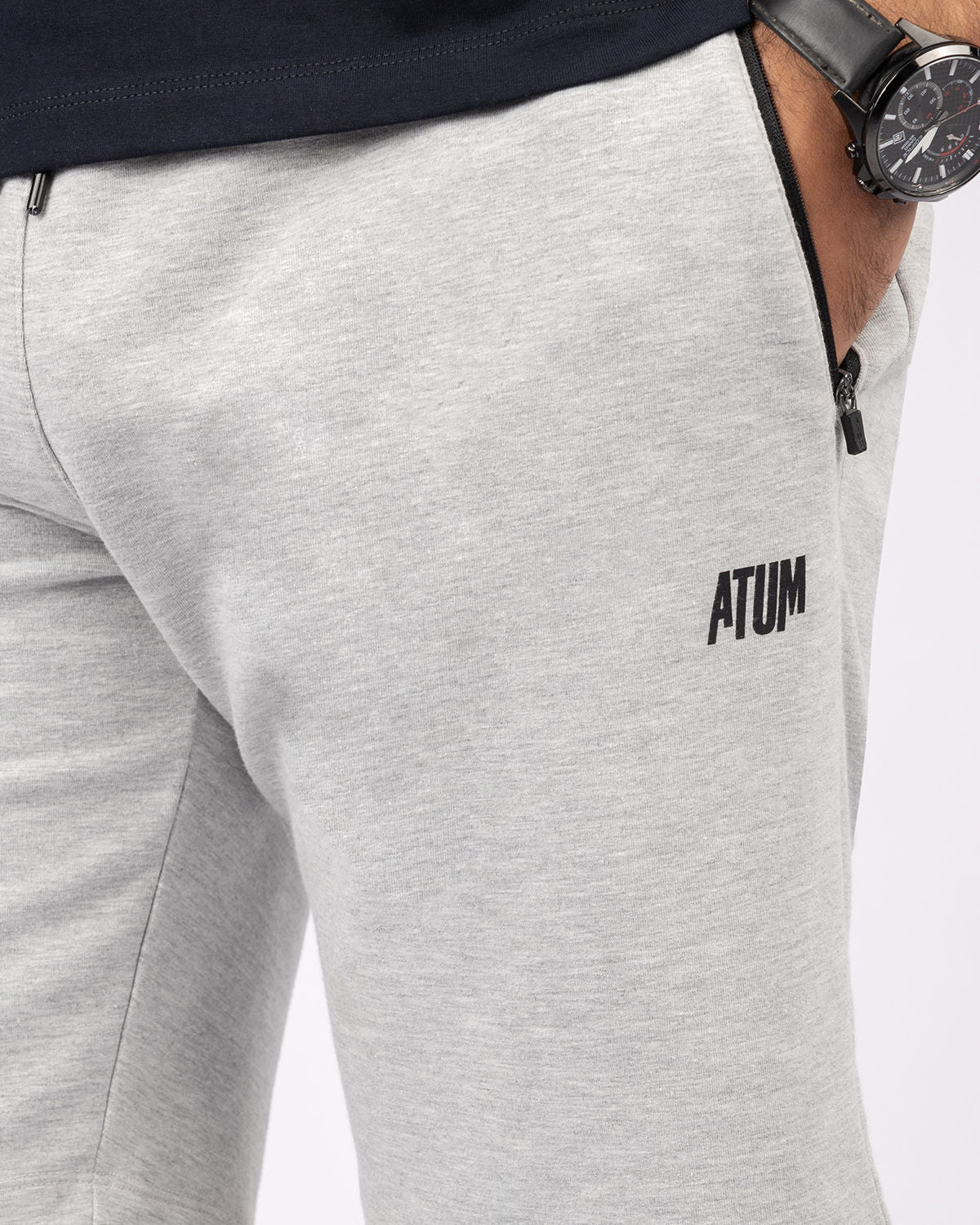 Men's Gray Standard Fit Short-Atum -99505310