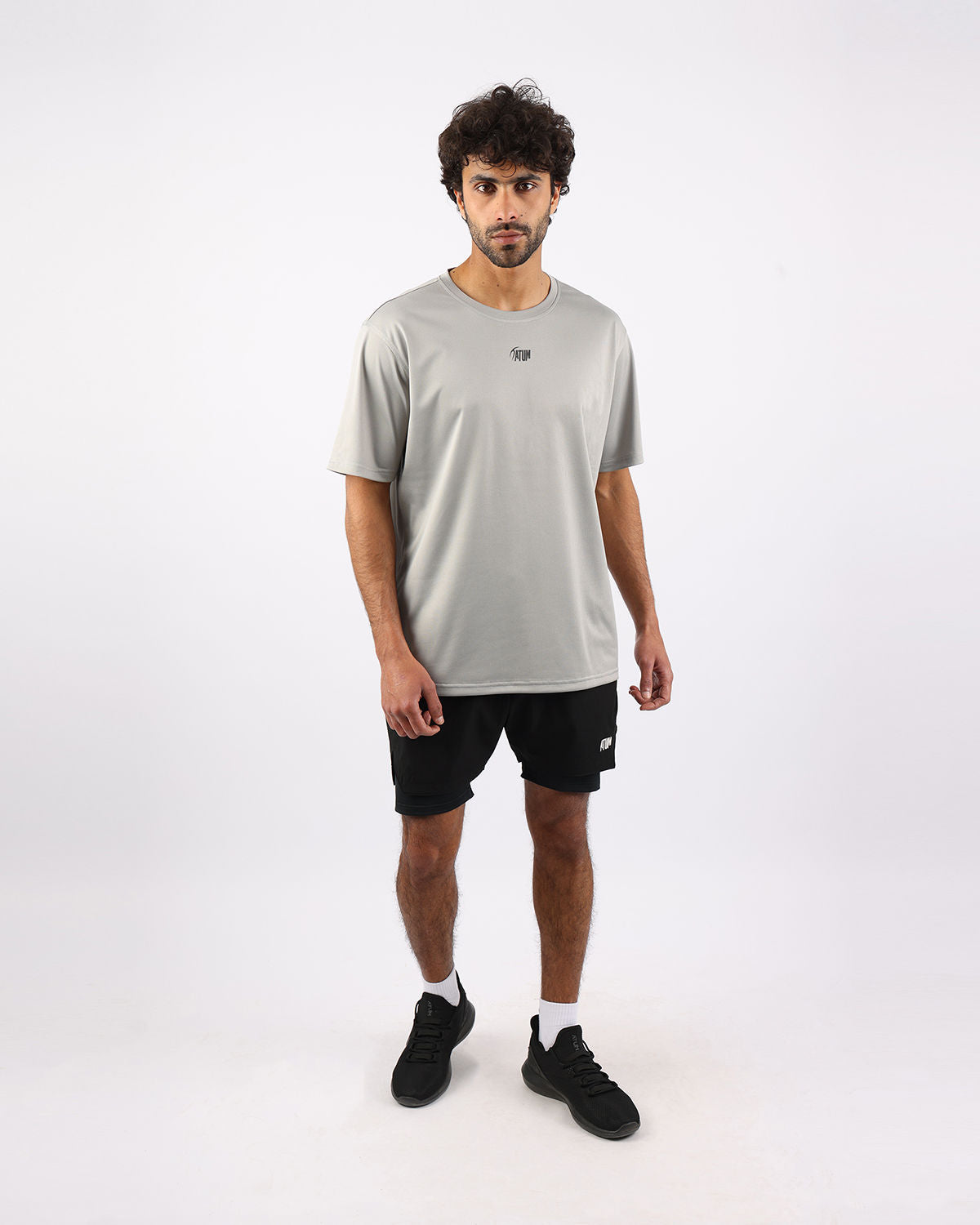 Prime Fit Men's Gray T-Shirt-Atum -88459863