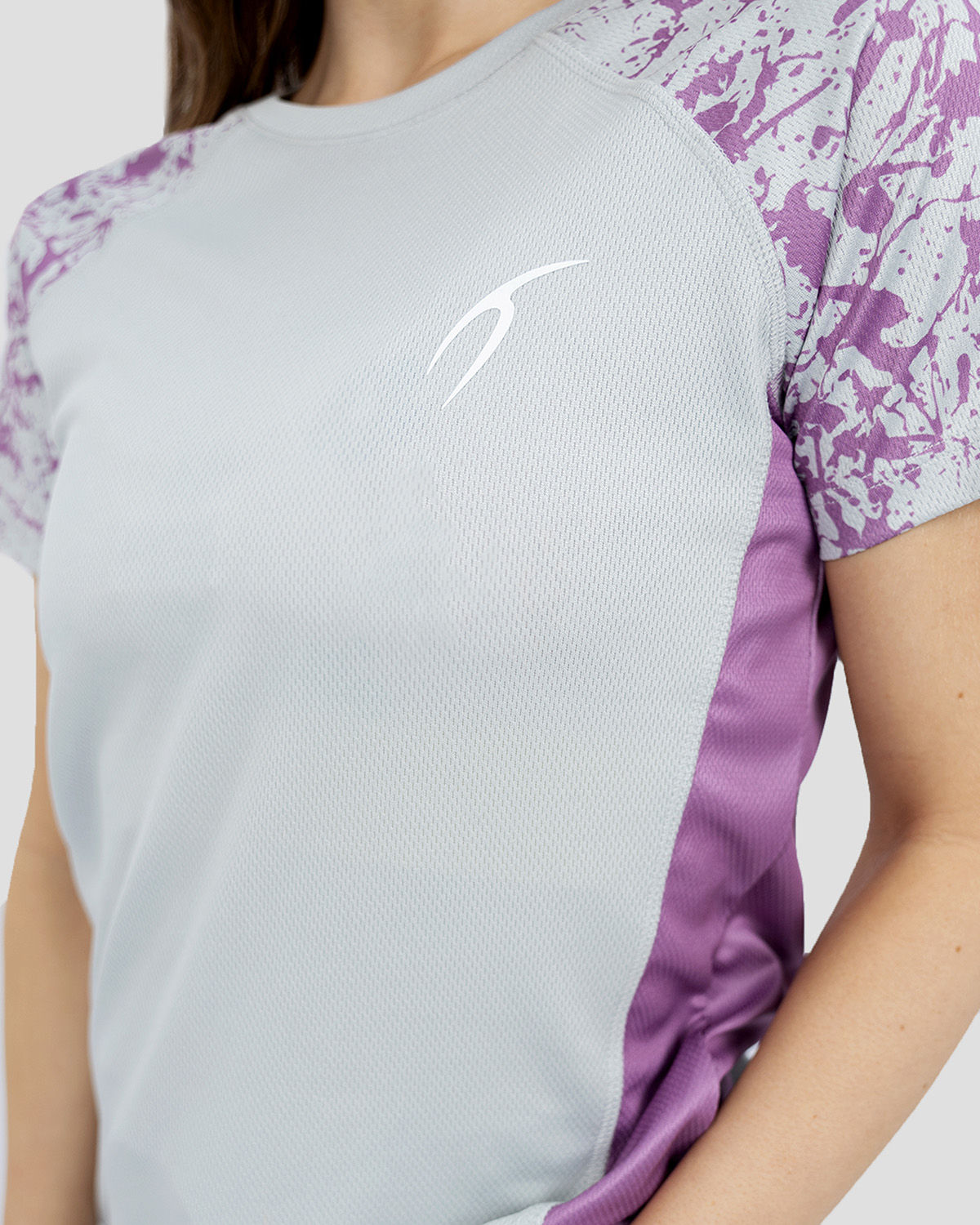 Women's Short Sleeves Gray T-Shirt