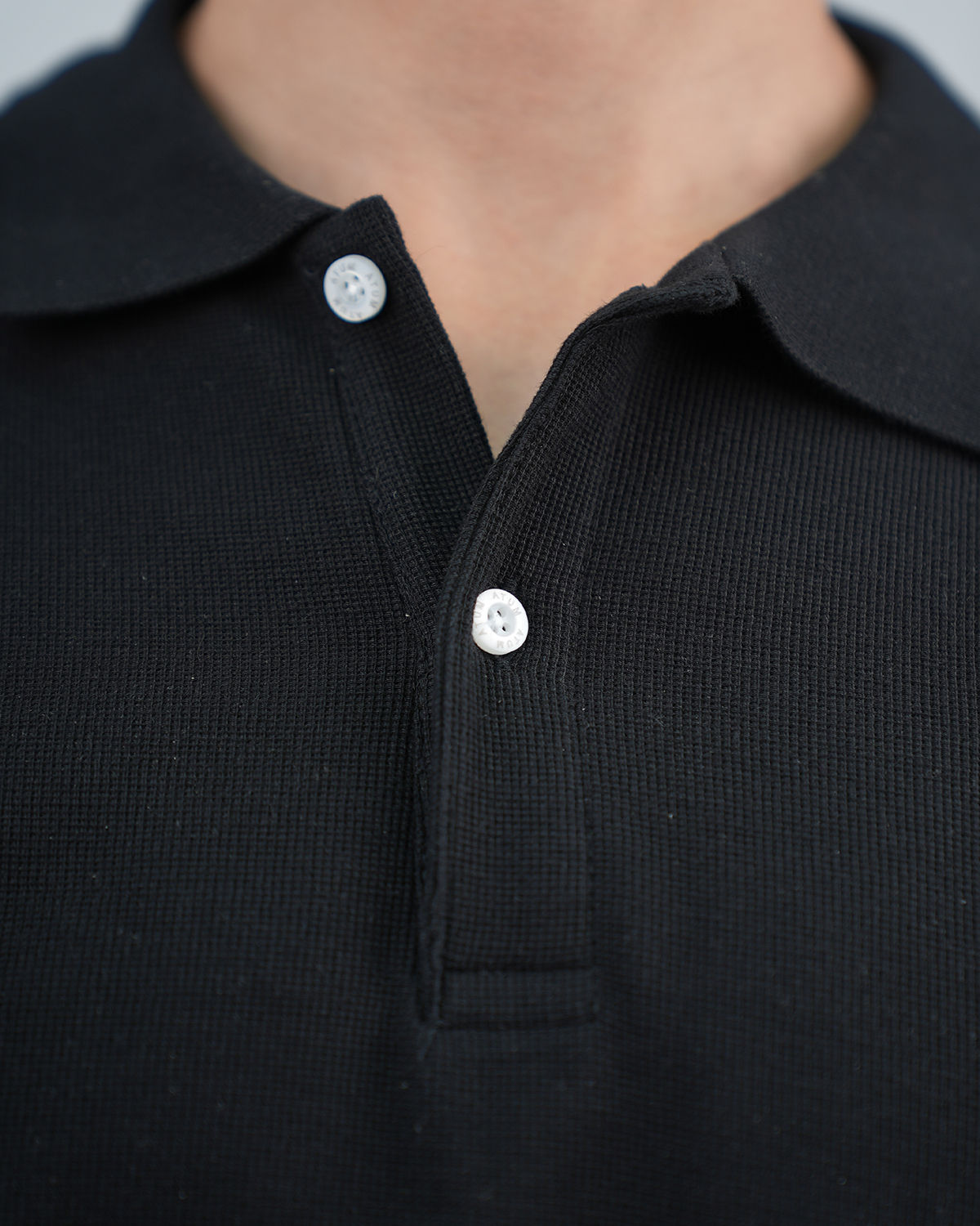 Regular Fit Black Polo Shirt-Atum -4584280