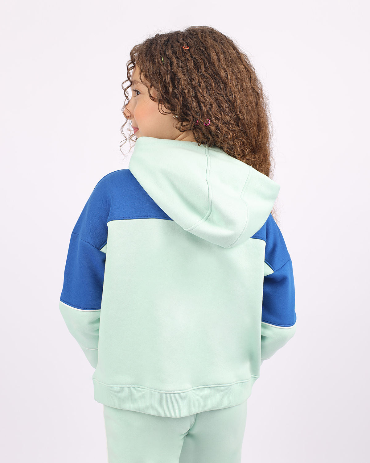 Girl's Quarter Mint Zip Hoodie-Atum -50888150