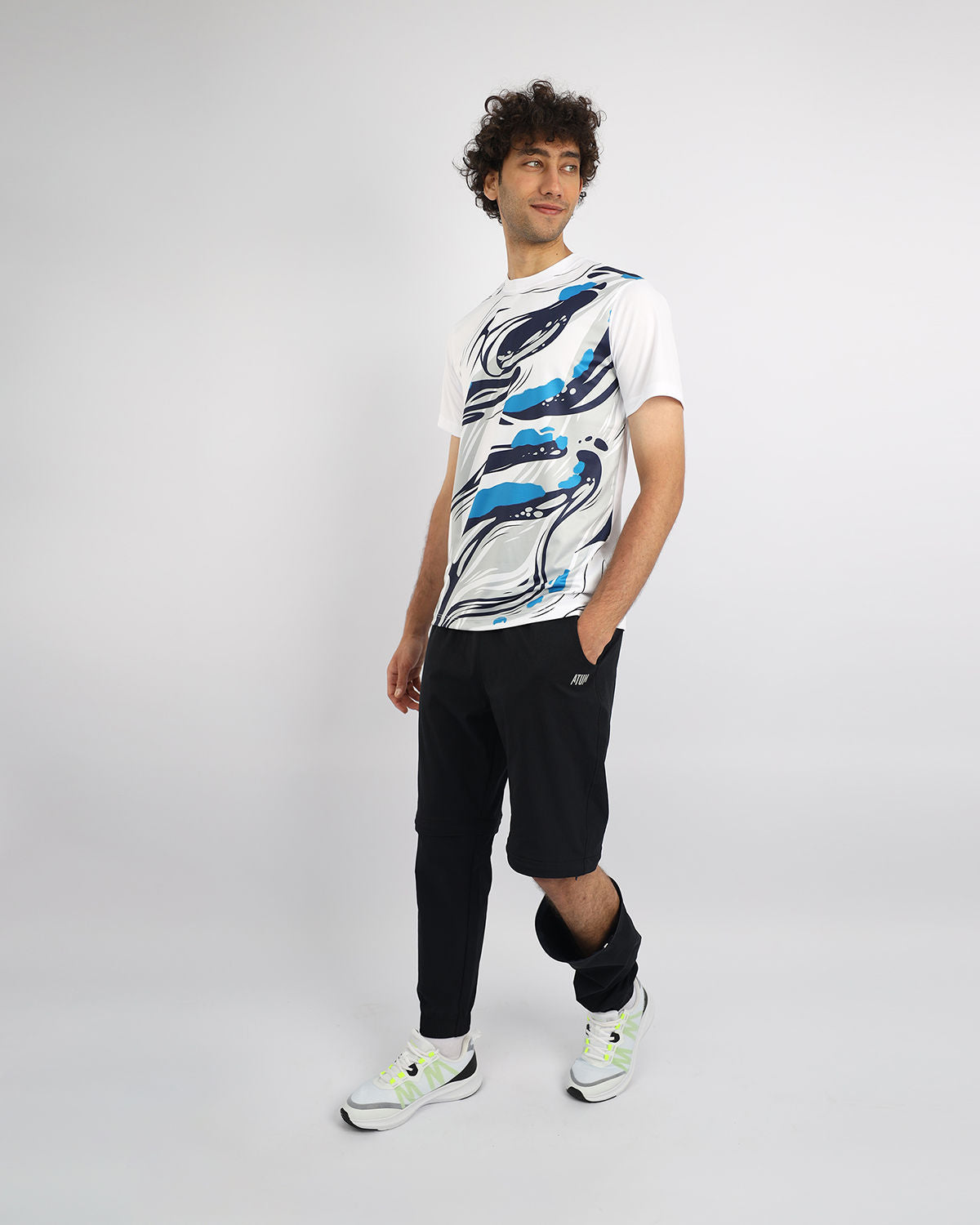 Adjustable Black Pant/Short-Atum -68897676