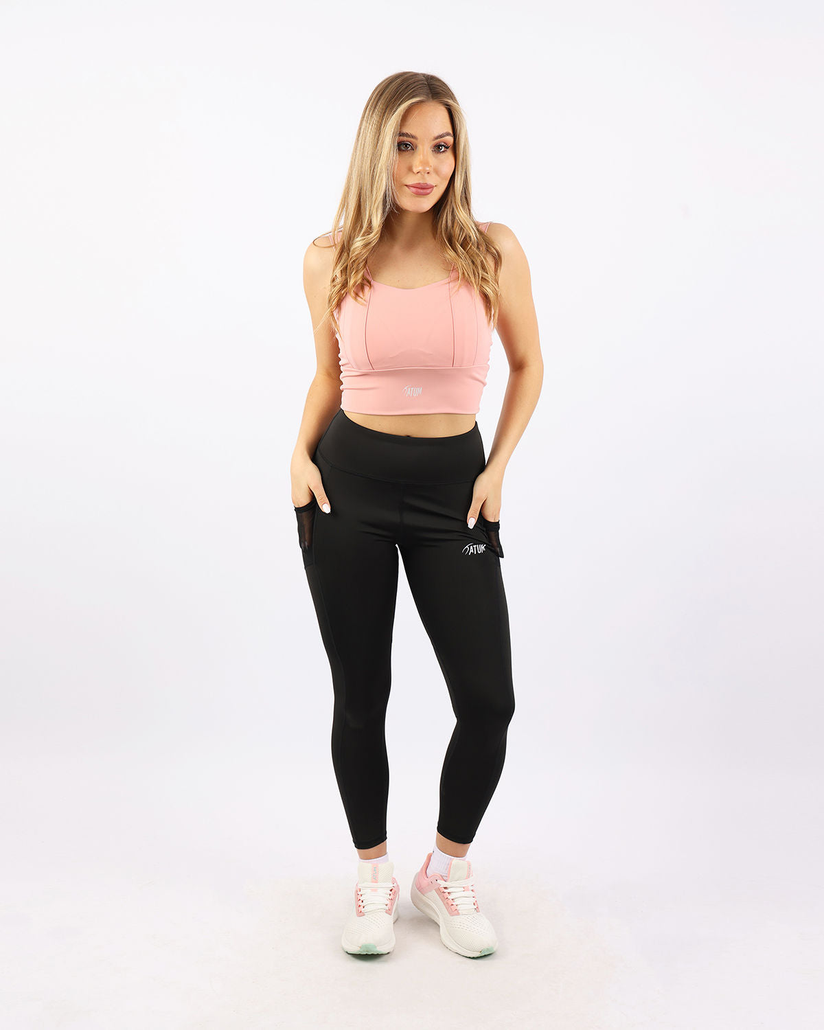 Pocket Flex Capri Black Leggings-Atum -25775086