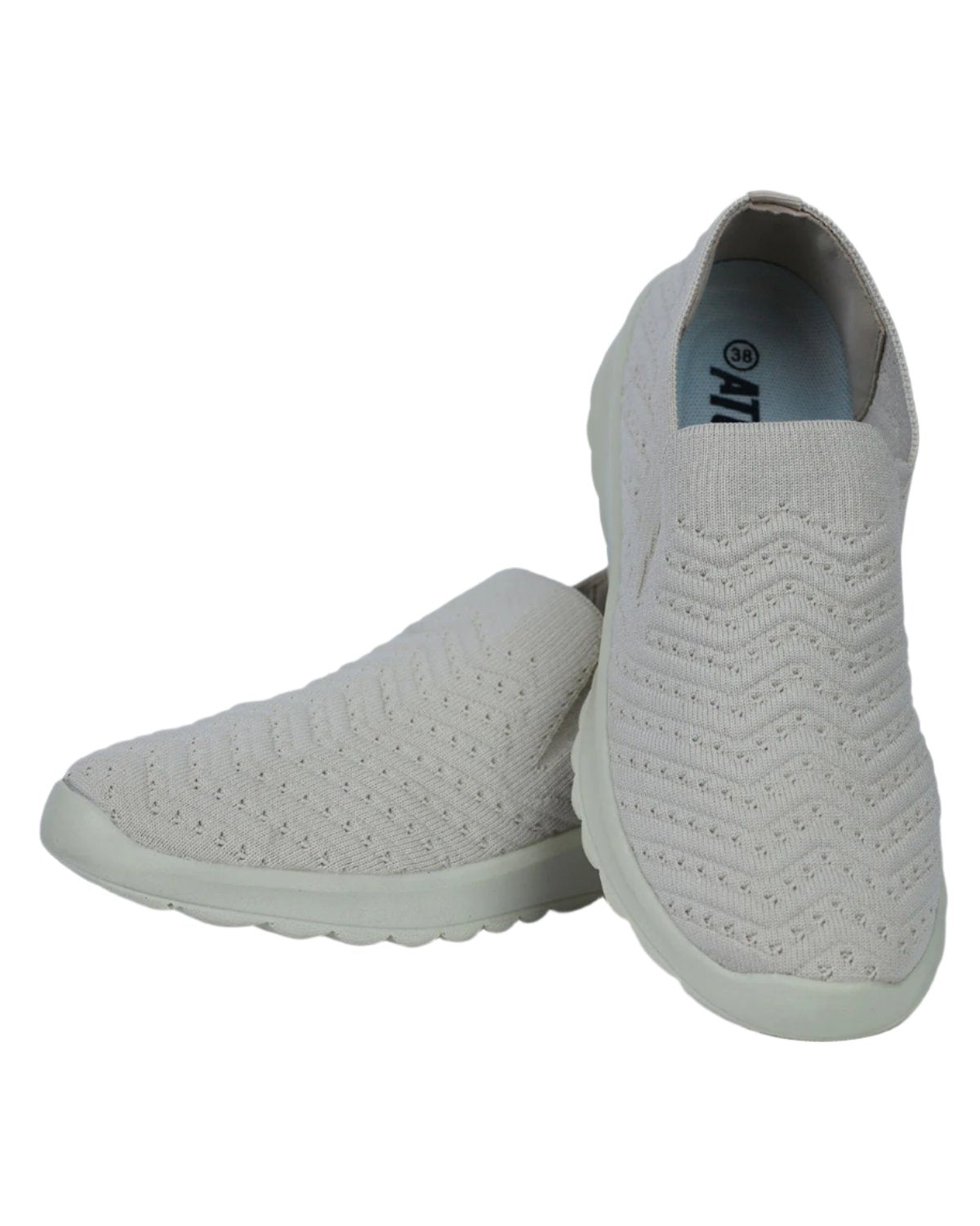 Stylish Slip-On Begie Women Shoes-Atum -52355448