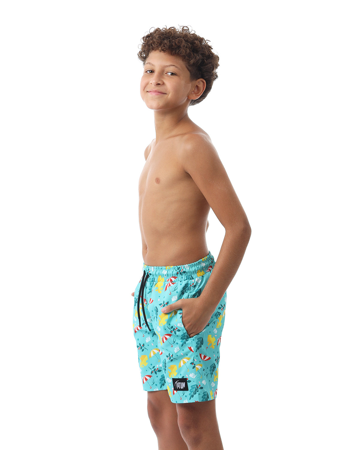 Summer Vibes Boy's Mint Swim Short-Atum -95281968