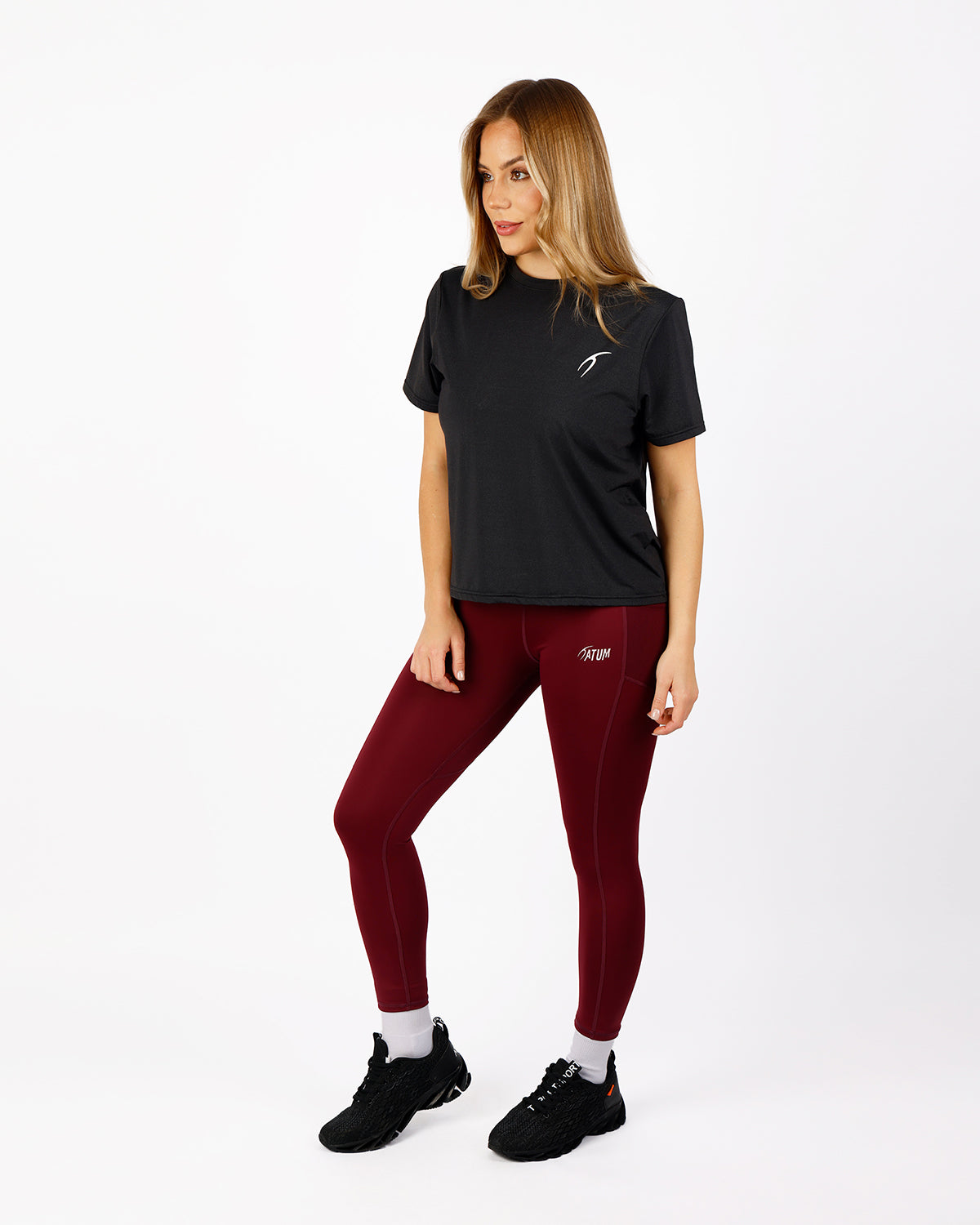 Hyper Short-Sleeves Black Training Top-Atum -87652002