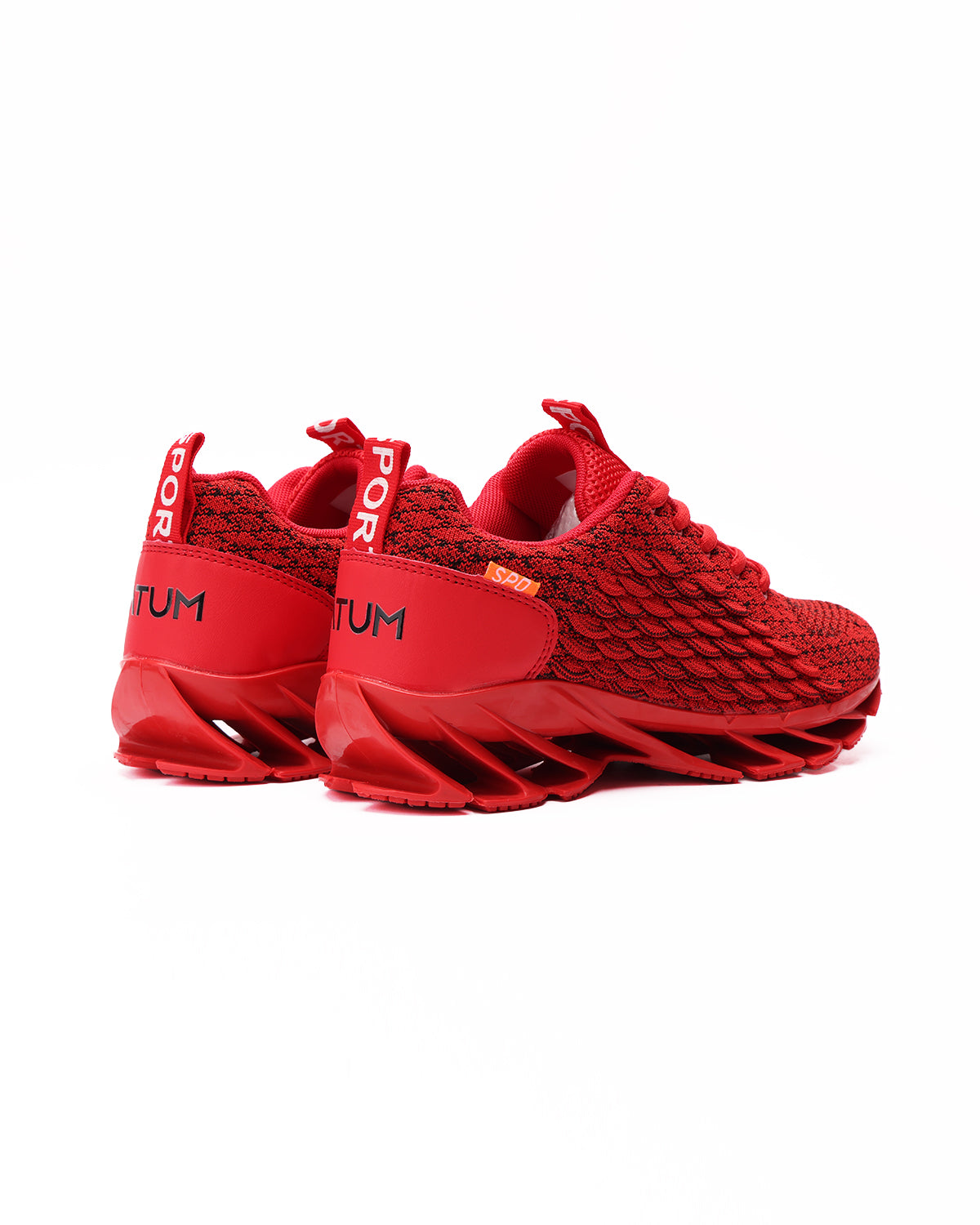 Velocity Vortex Red Running Shoes-Atum -18646446