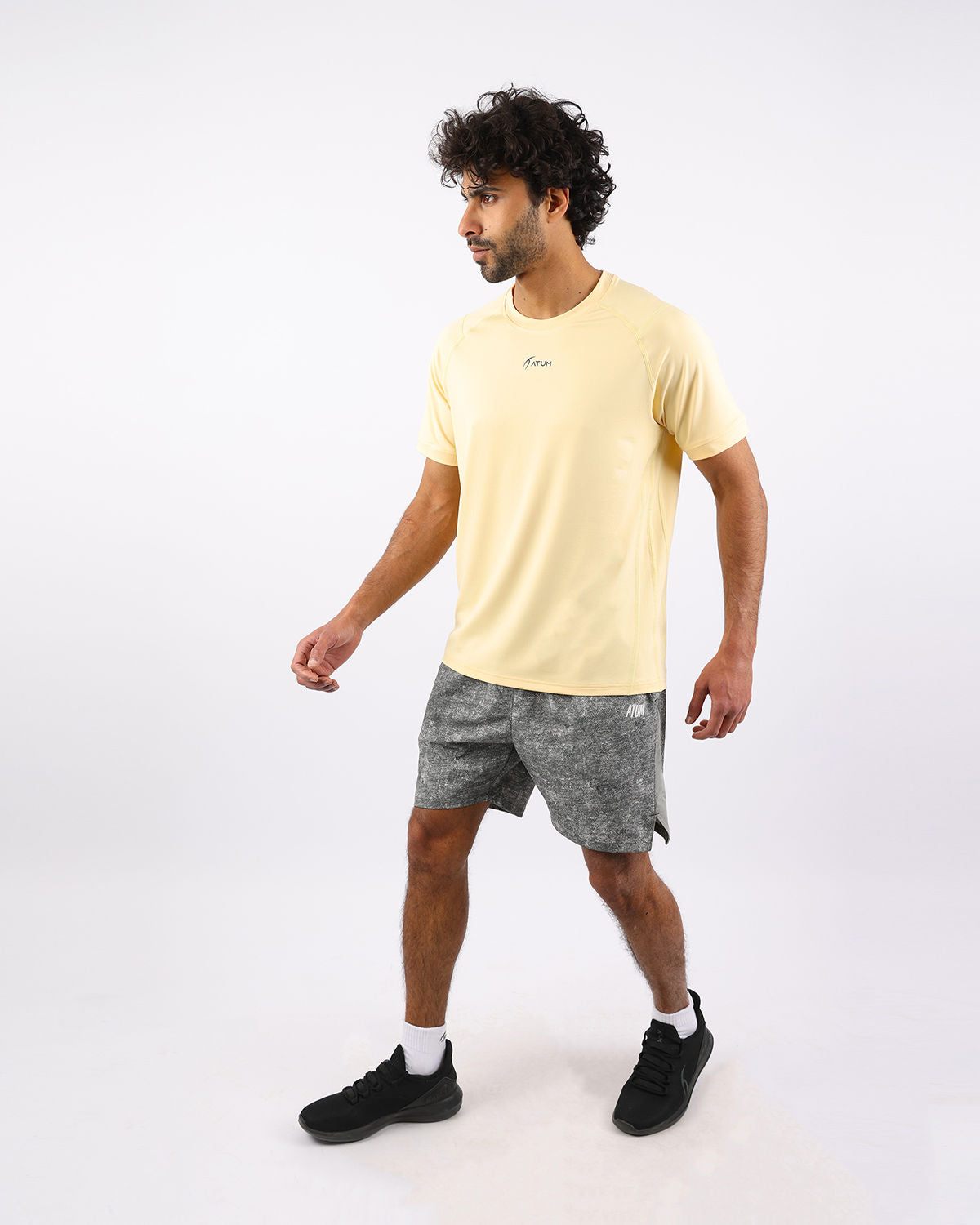 Energy Flow Men's Yellow T-Shirt-Atum -45248347