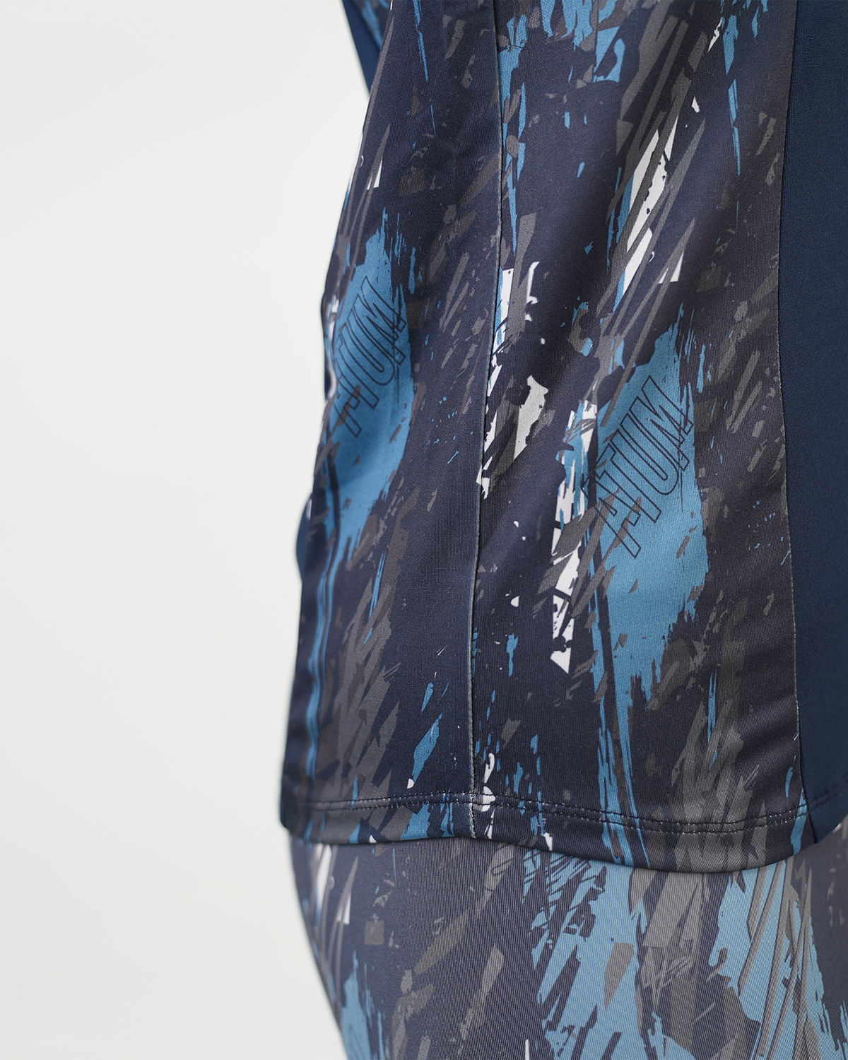 Marble Printed Navy Tank Top-Atum -96692064