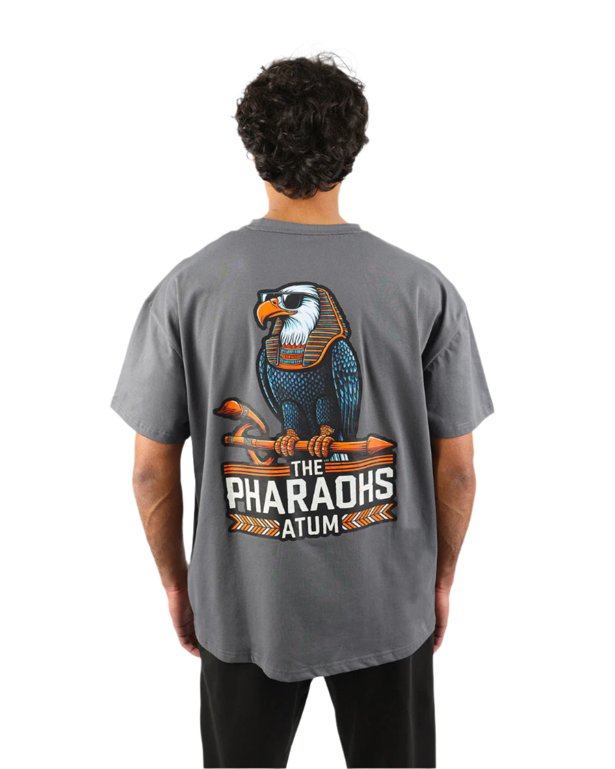 Pharaohs Legacy Dark Gray T-Shirt-Atum -16562827